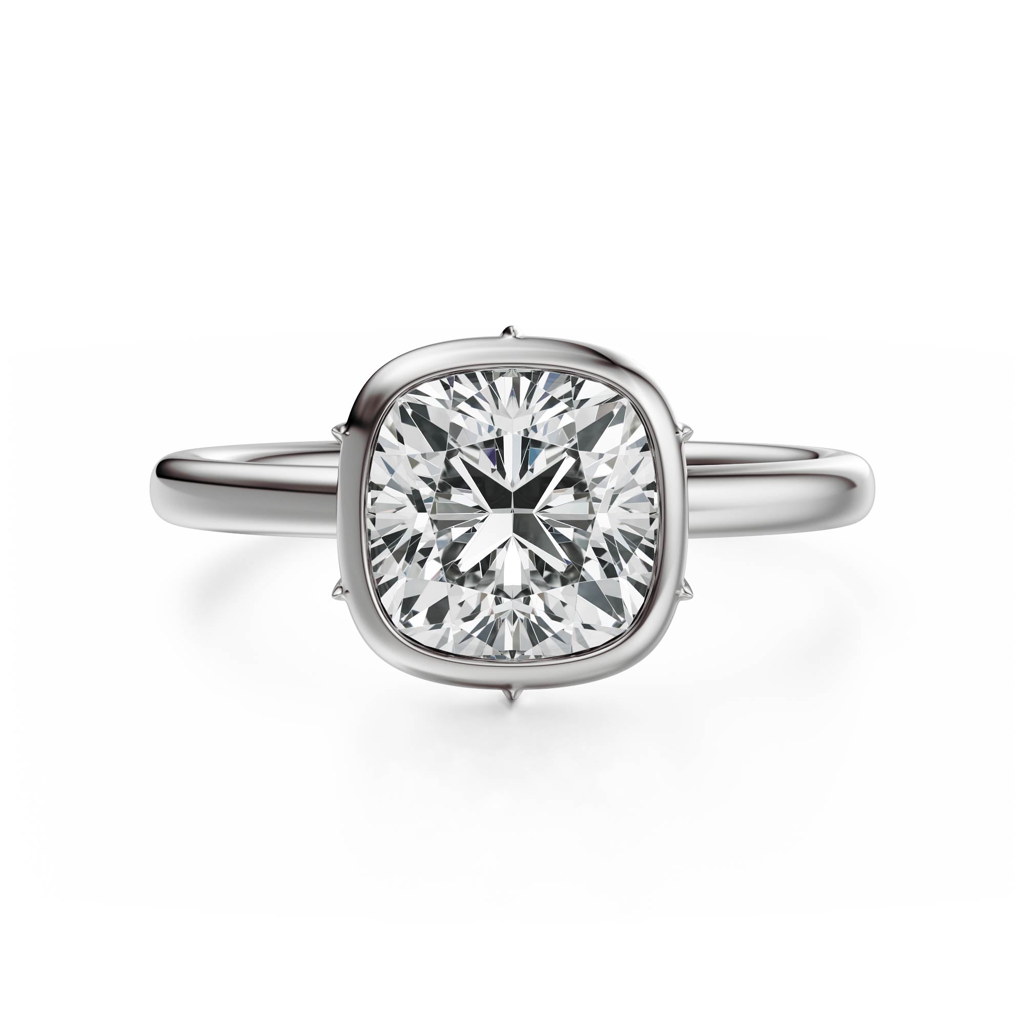 The Bezel Secret Garden Ring | Cushion | Setting Only
