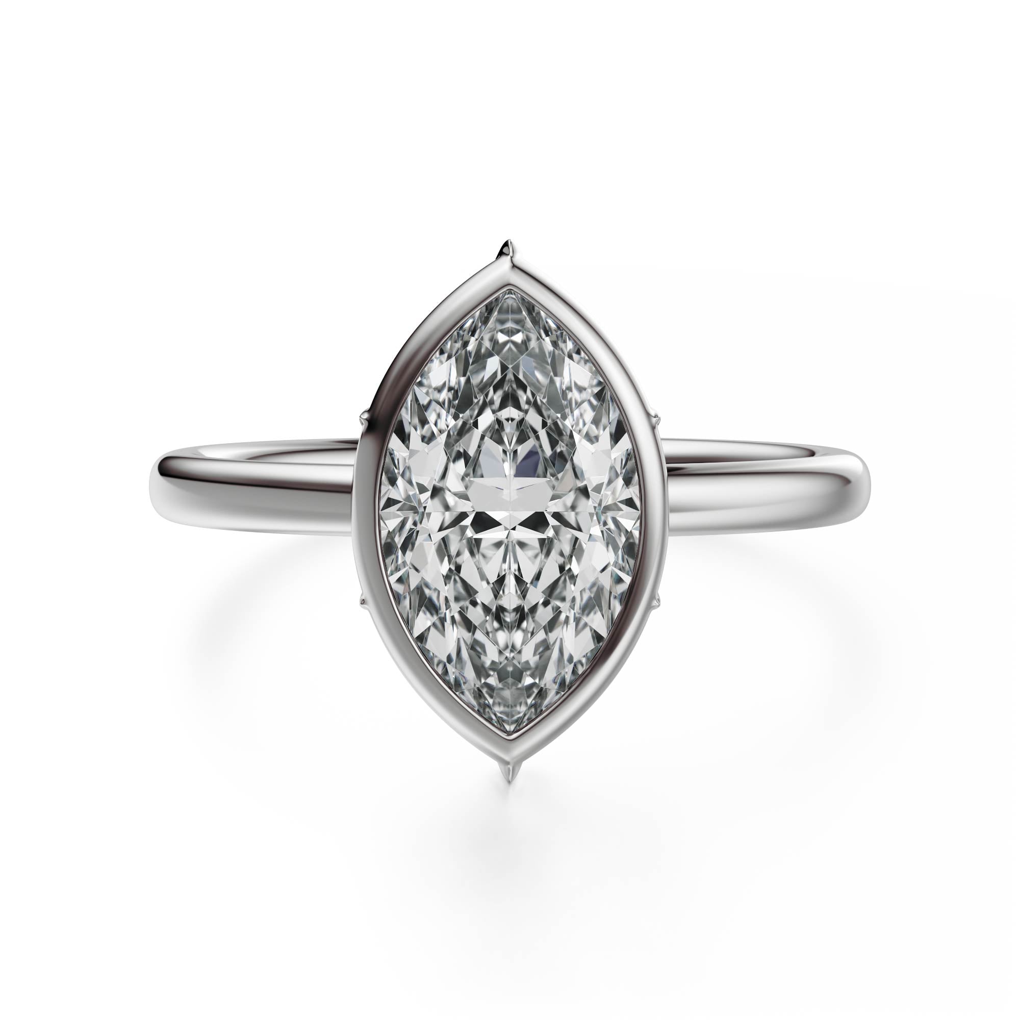 The Bezel Secret Garden Ring | Marquise | Setting Only