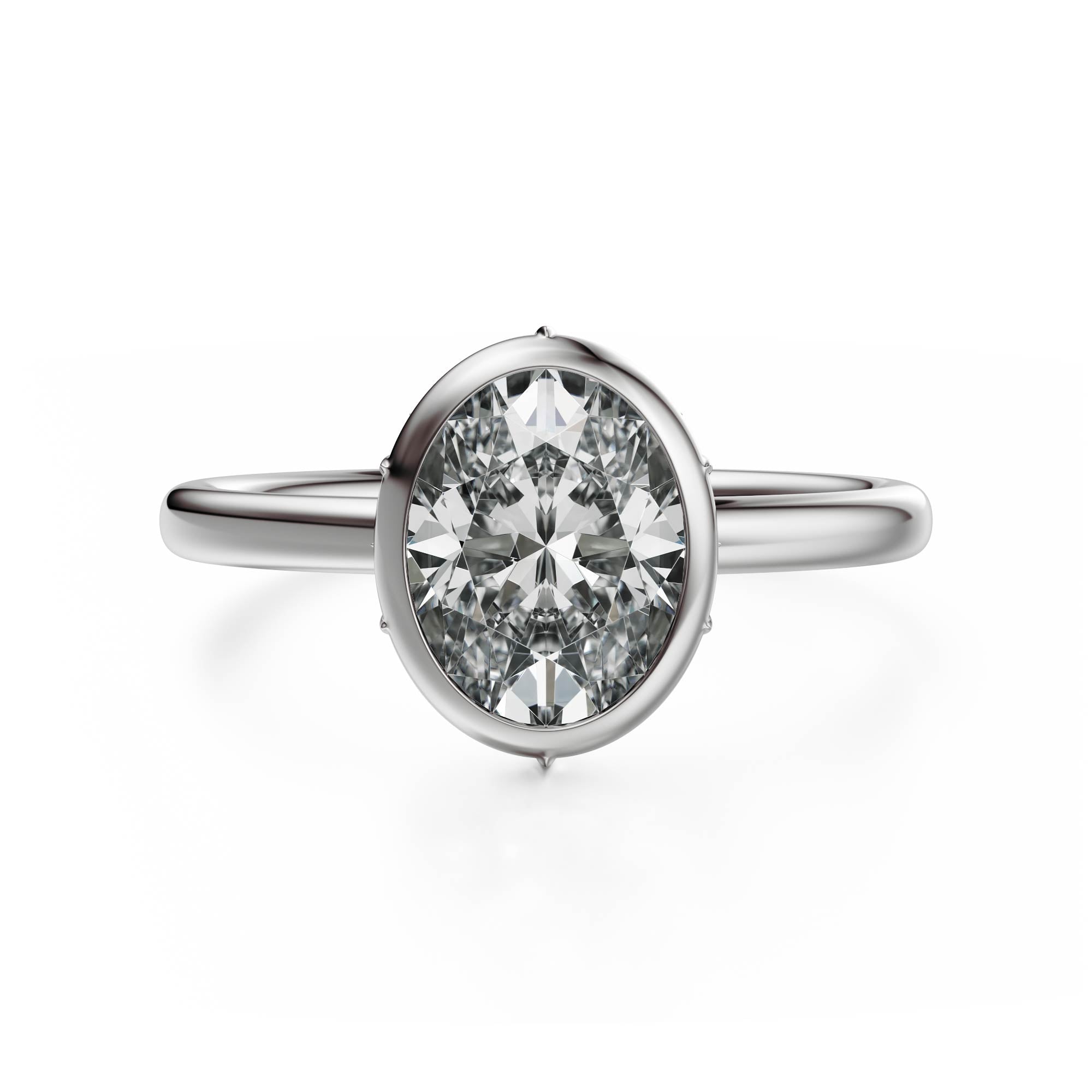 The Bezel Secret Garden Ring | Oval | Setting Only