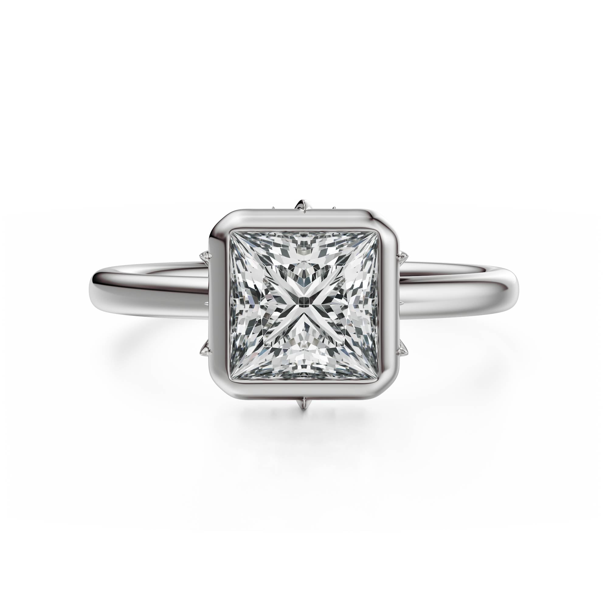 The Bezel Secret Garden Ring | Princess | Setting Only