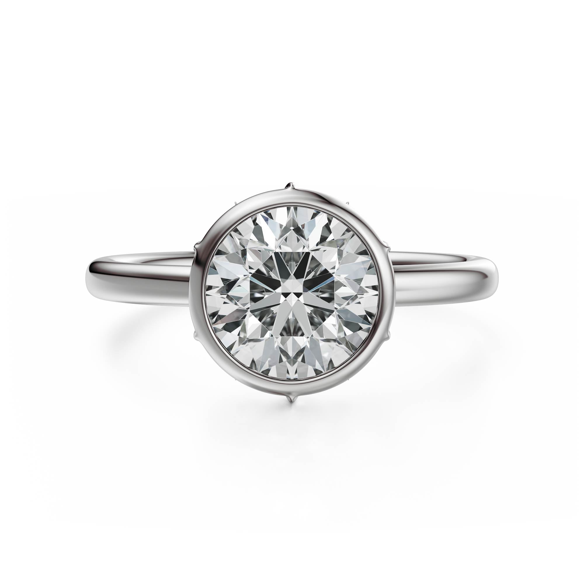 The Bezel Secret Garden Ring | Round | Setting Only