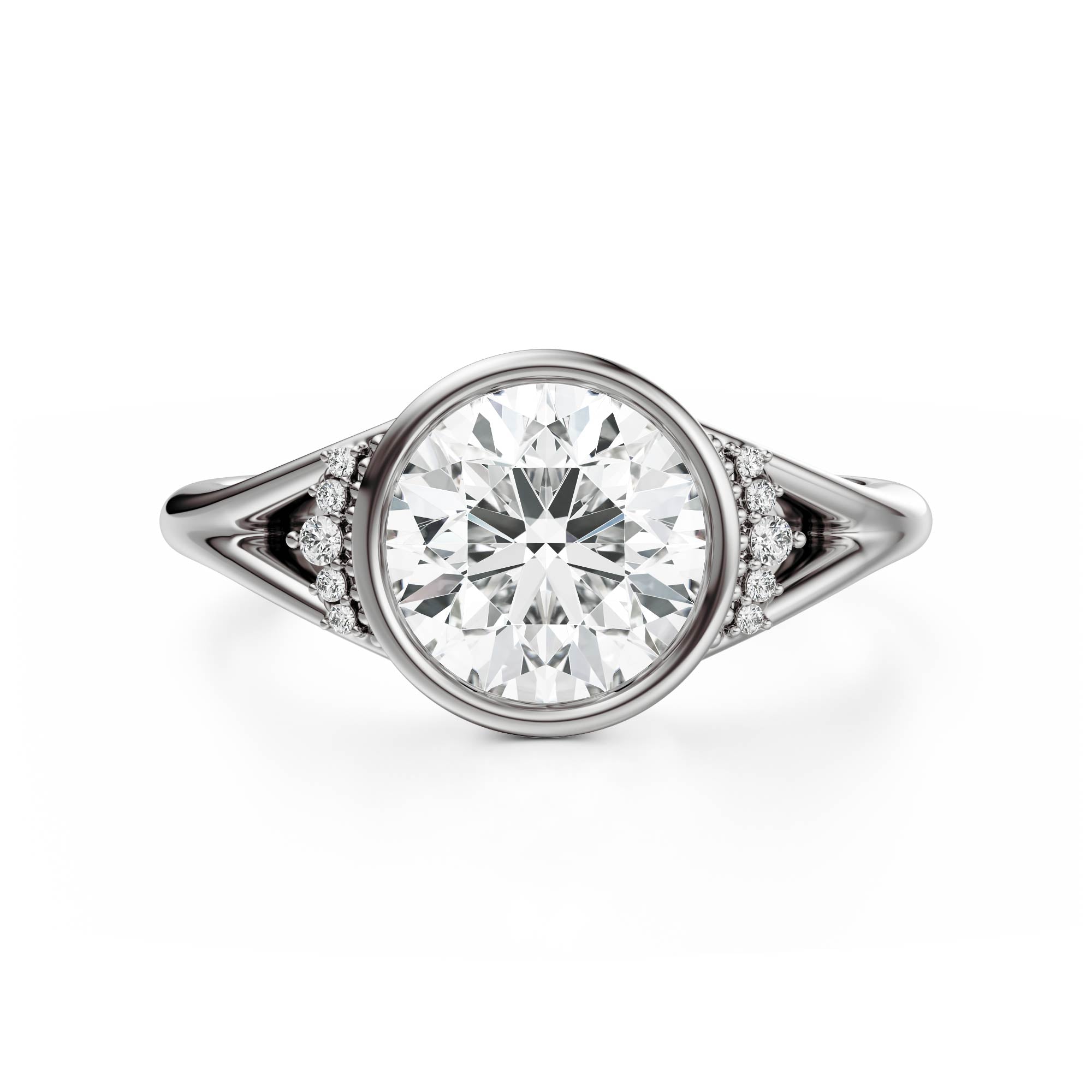 The Bezel Serendipity Ring | Round | Setting Only