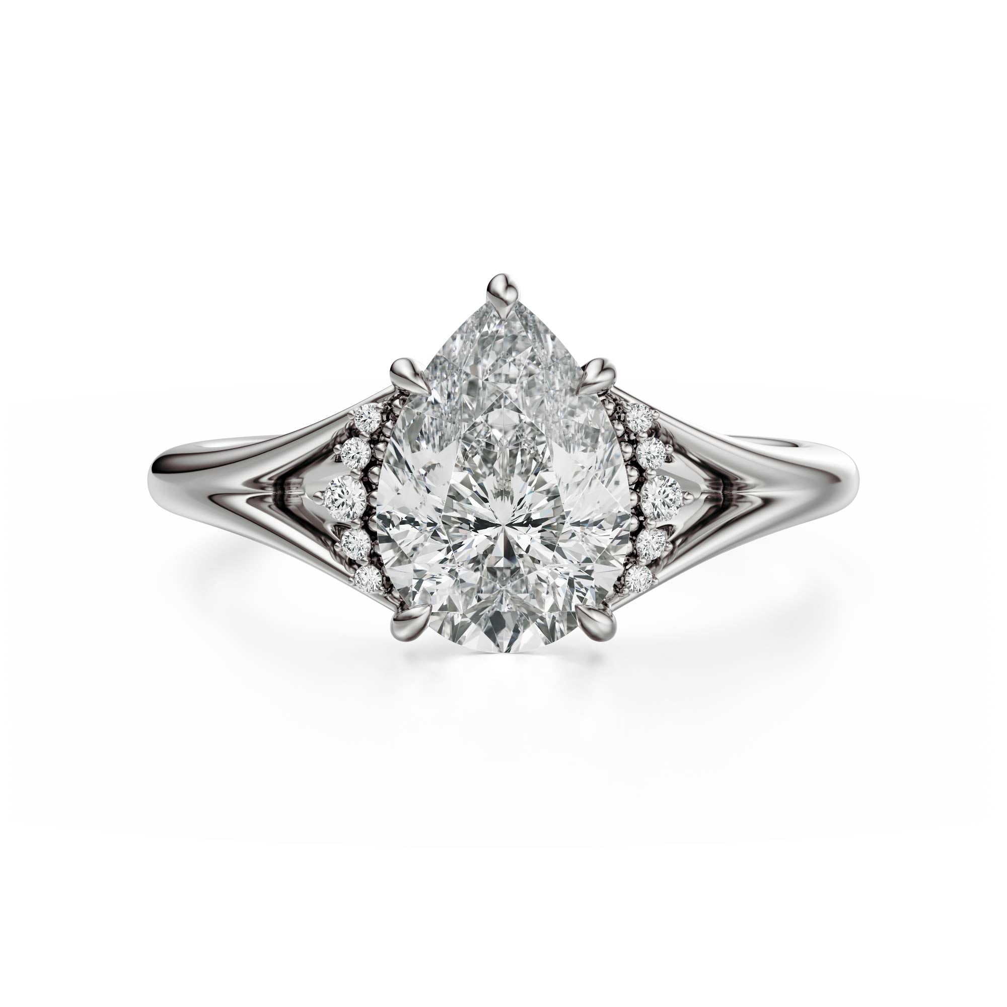 The Serendipity Ring | Pear | Setting Only - Lavender Creek Gems