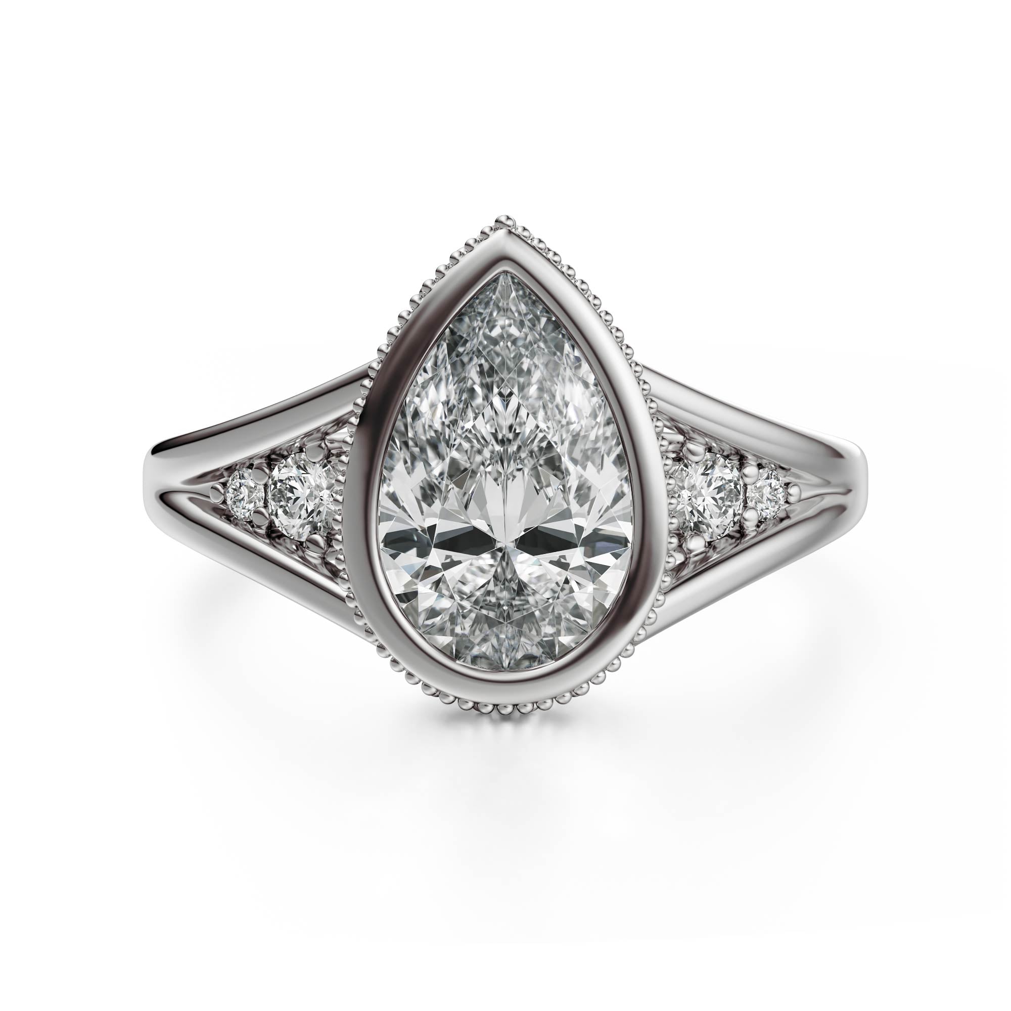 The Sitara Ring | Pear - Lavender Creek Gems