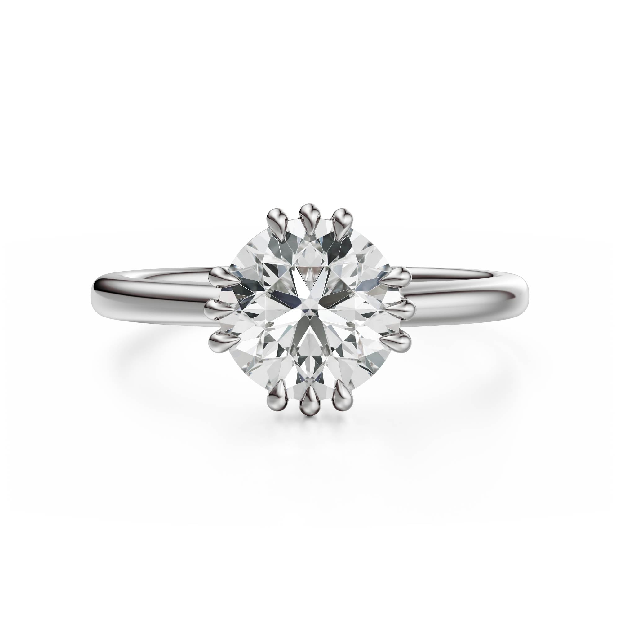 The Thalassa Ring | Round | Setting Only - Lavender Creek Gems