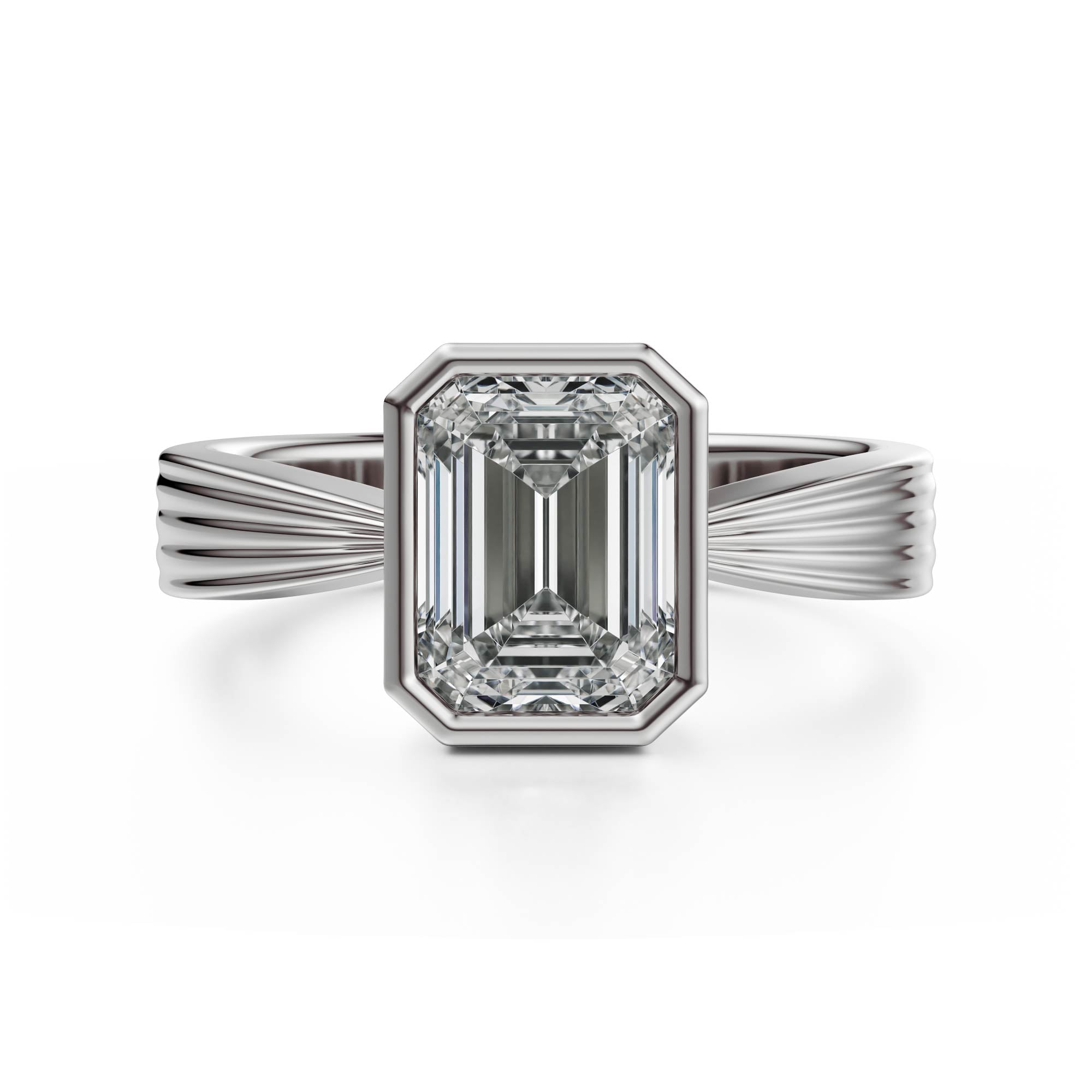 The Veil Ring | Emerald Cut - Lavender Creek Gems