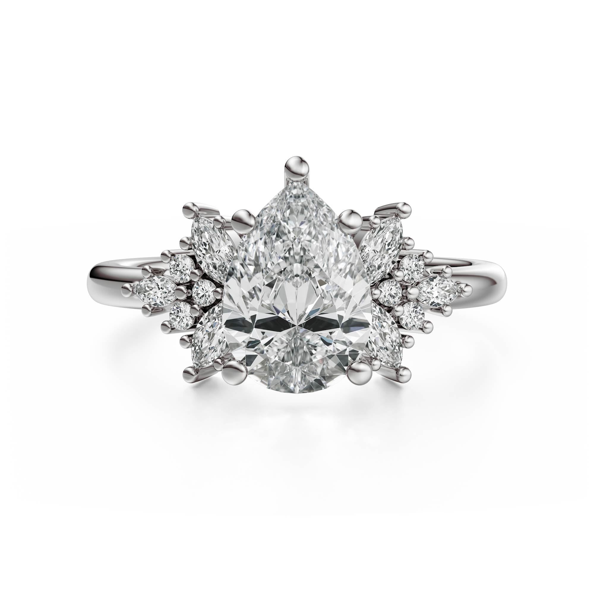 The Veraine Ring | Pear | Setting Only