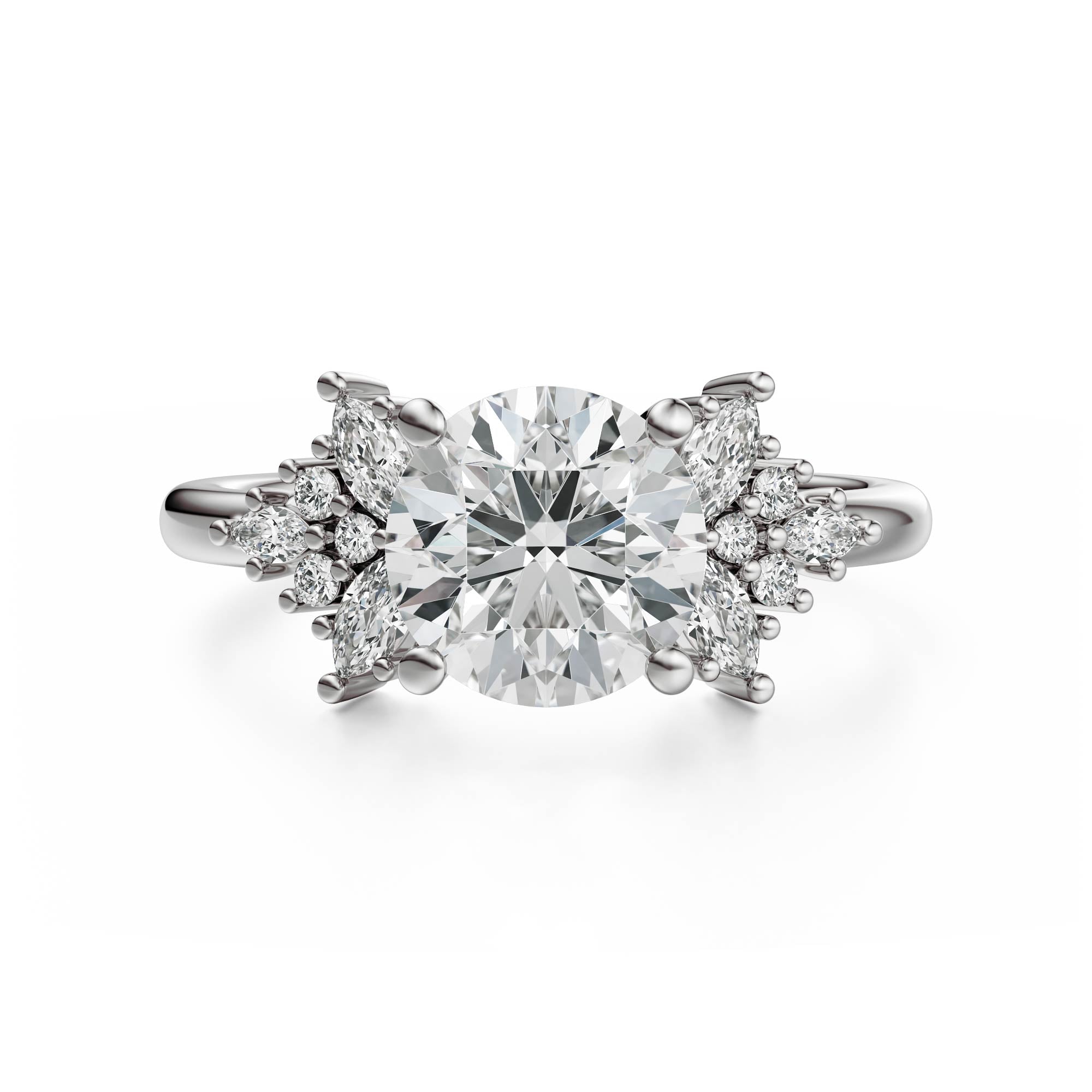 The Veraine Ring | Round | Setting Only