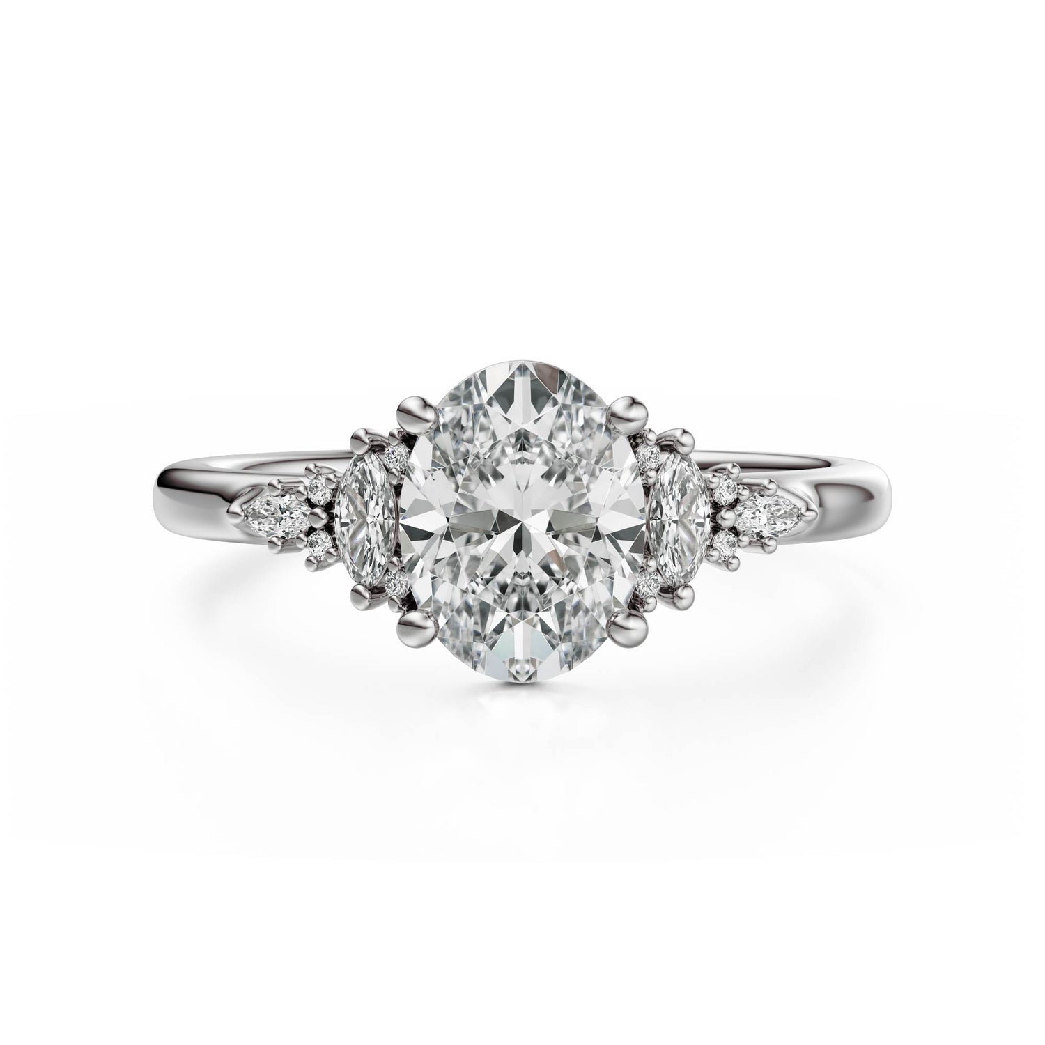 The Maeve Ring | Oval | Setting Only - Lavender Creek Gems