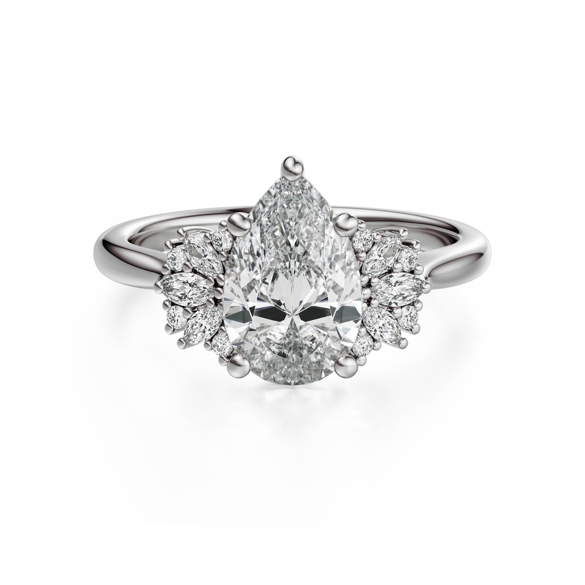 The Ambrosia Ring | Pear - Lavender Creek Gems