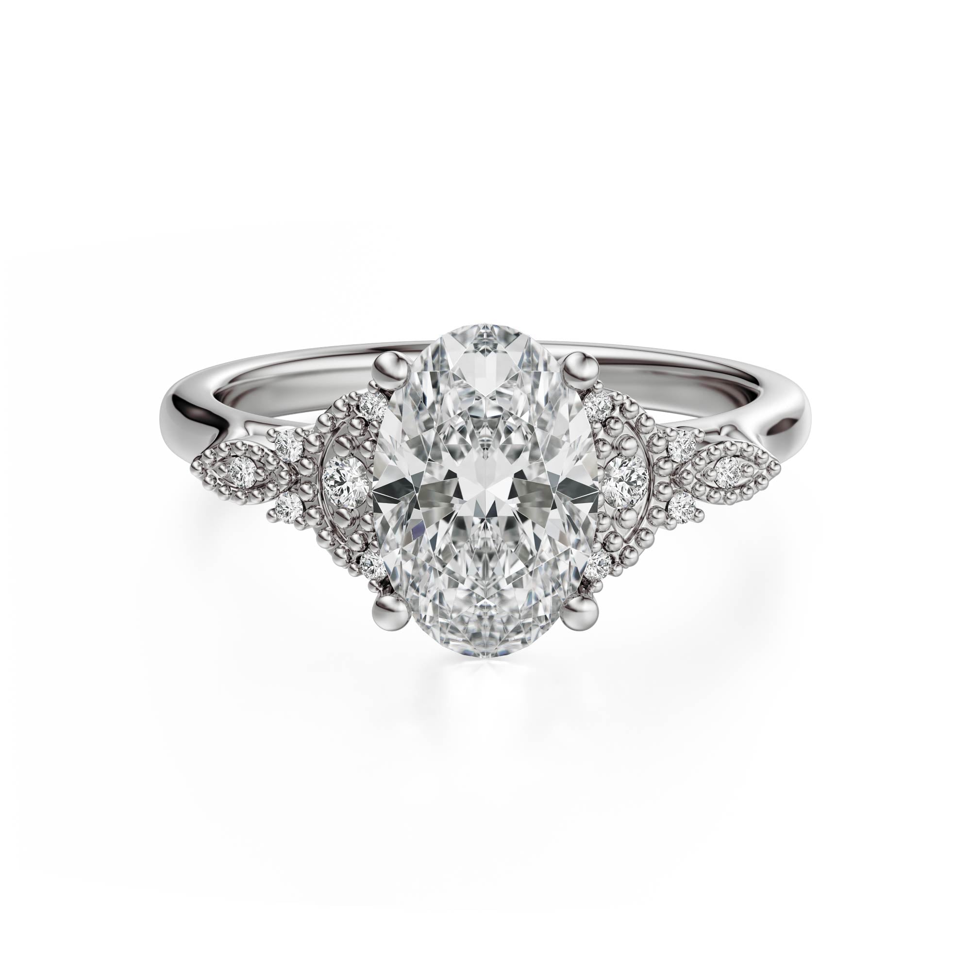 The Art Deco Maeve Ring | Oval - Lavender Creek Gems