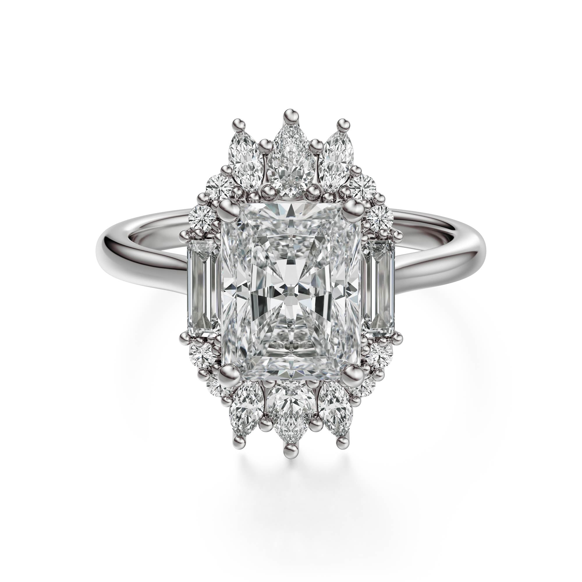 The Georgia Ring | Radiant | Setting Only