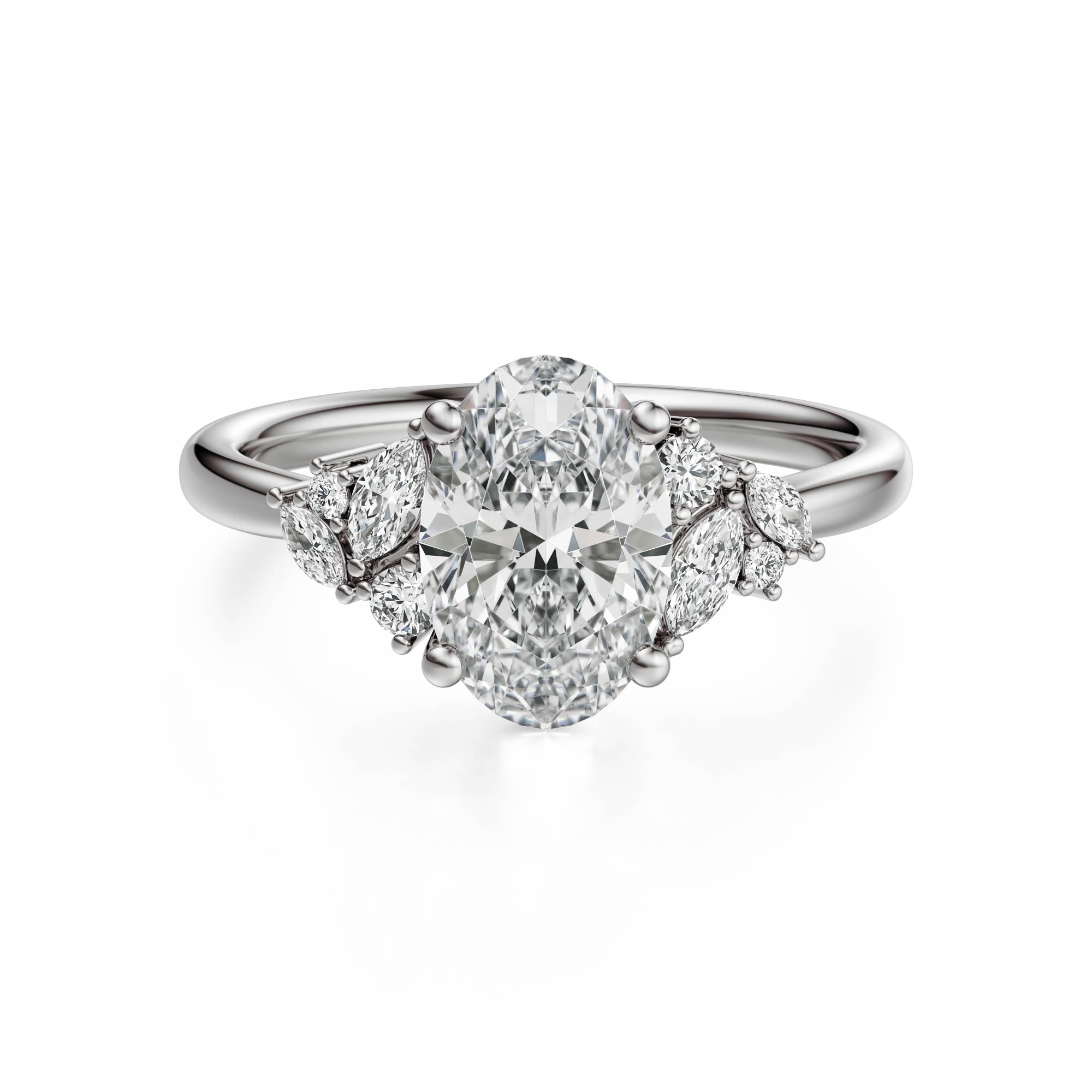 The Laurel Ring | Oval