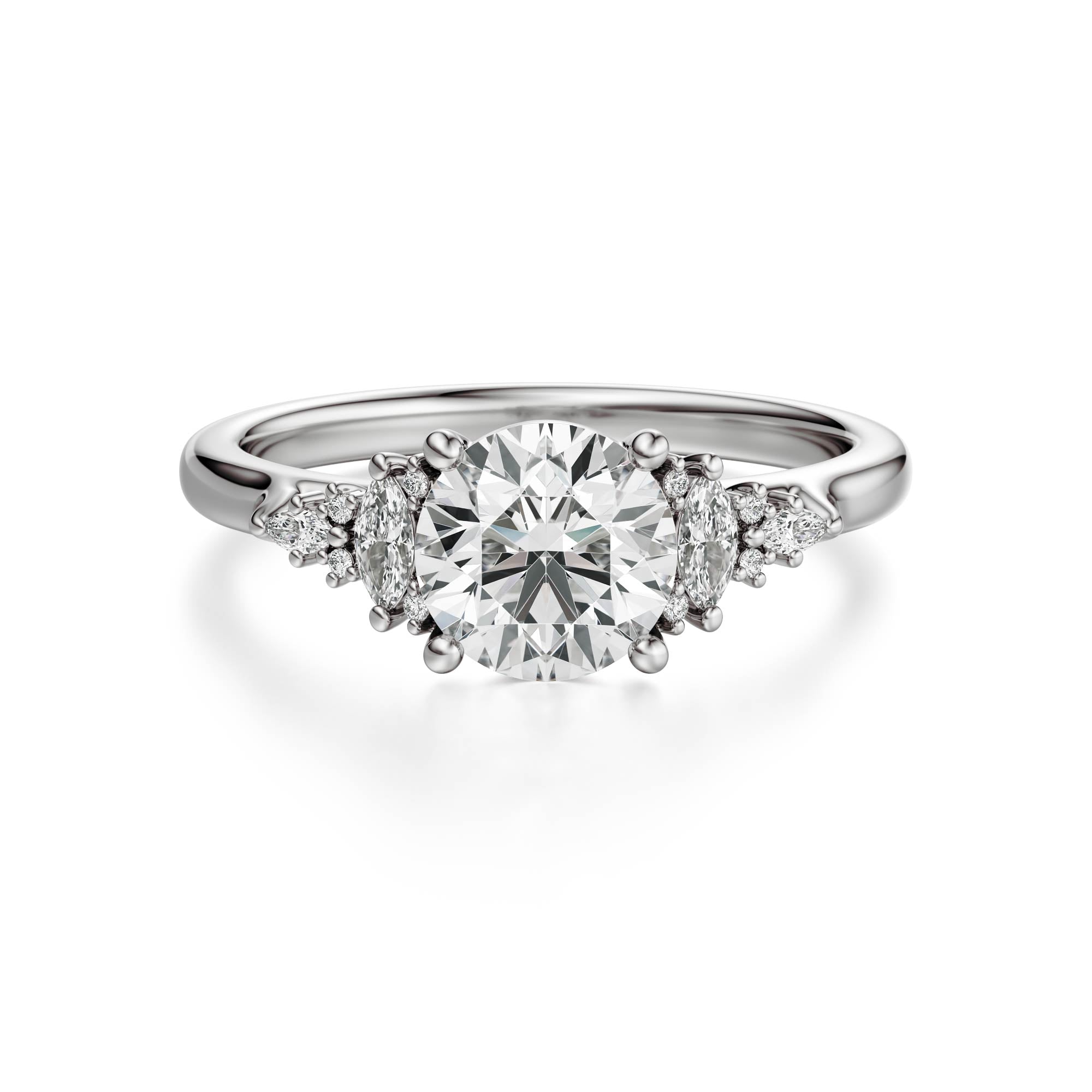 The Maeve Ring | Round | Setting Only