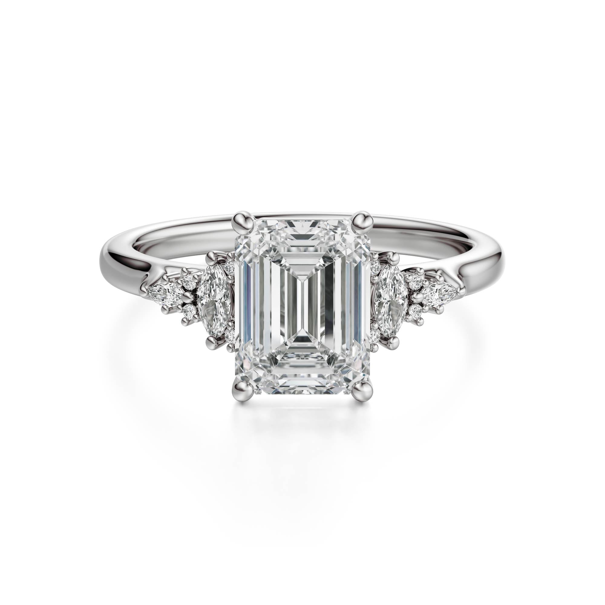 The Maeve Ring | Emerald | Setting Only