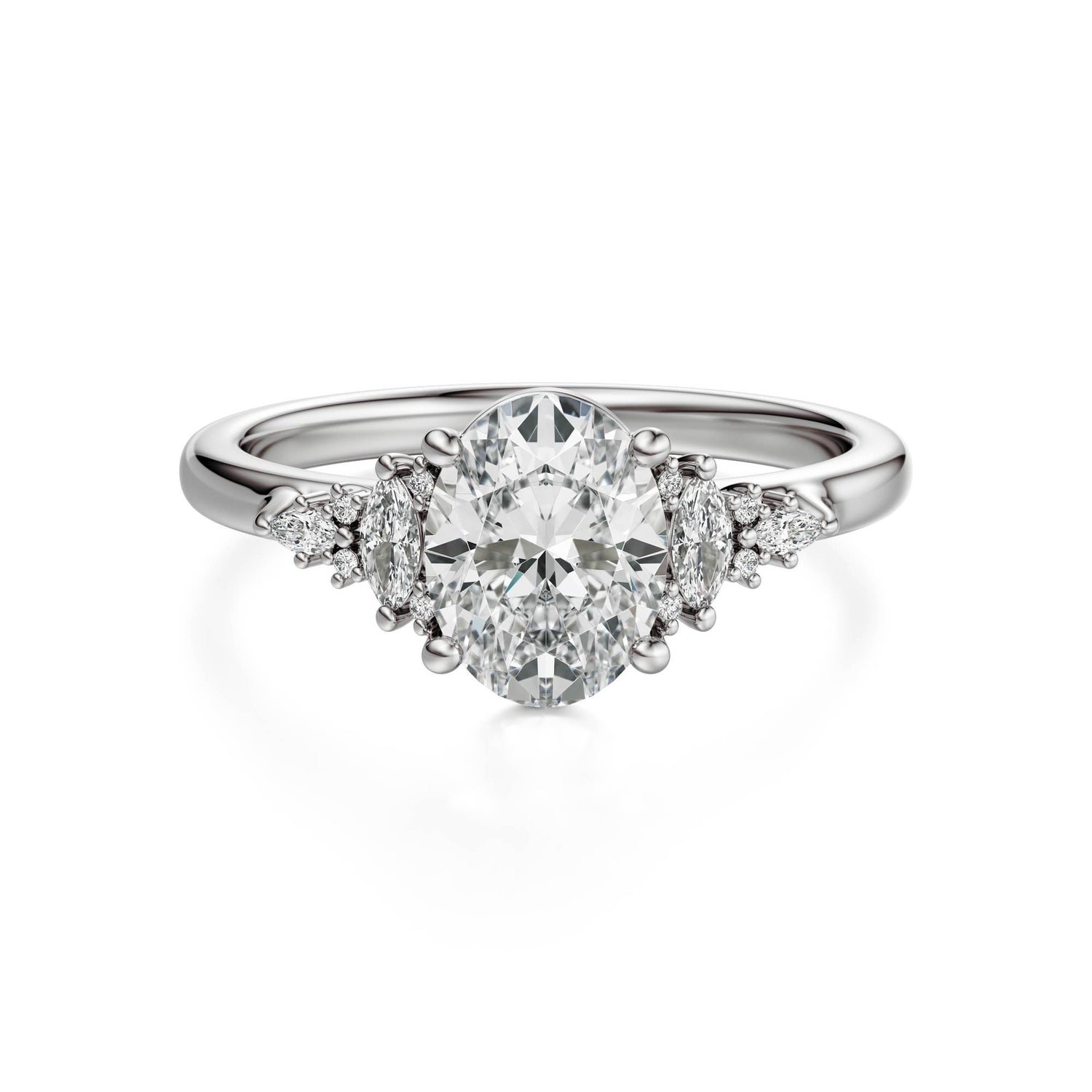 The Maeve Ring | Oval | Setting Only - Lavender Creek Gems