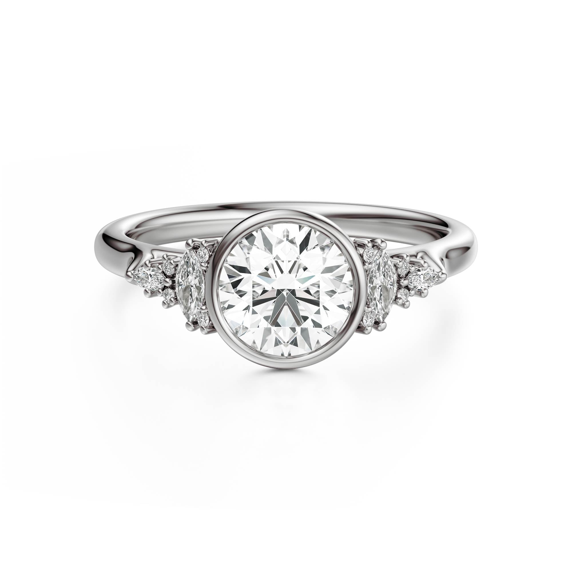 The Bezel Maeve Ring | Round