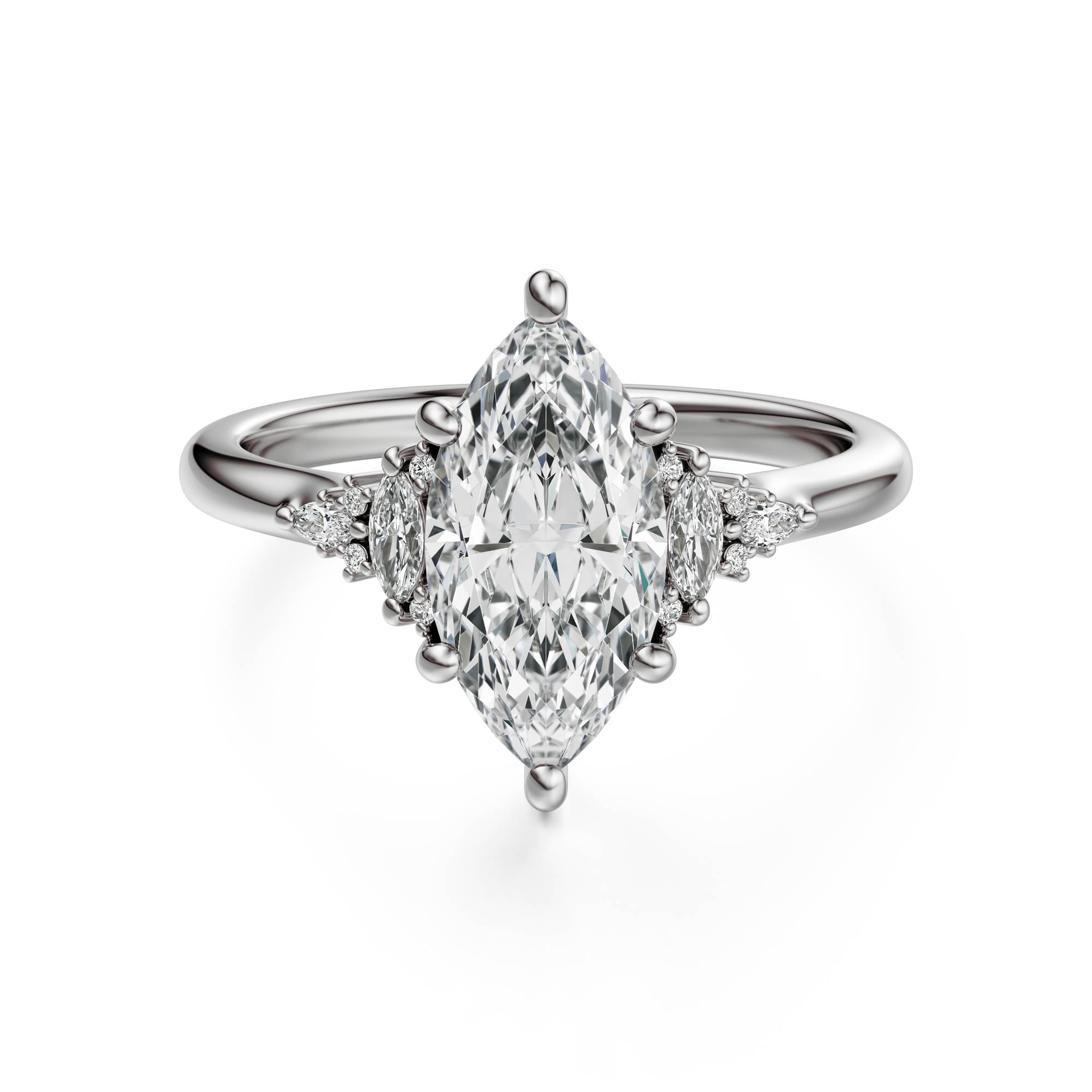 The Low Maeve Ring | Marquise | Setting Only
