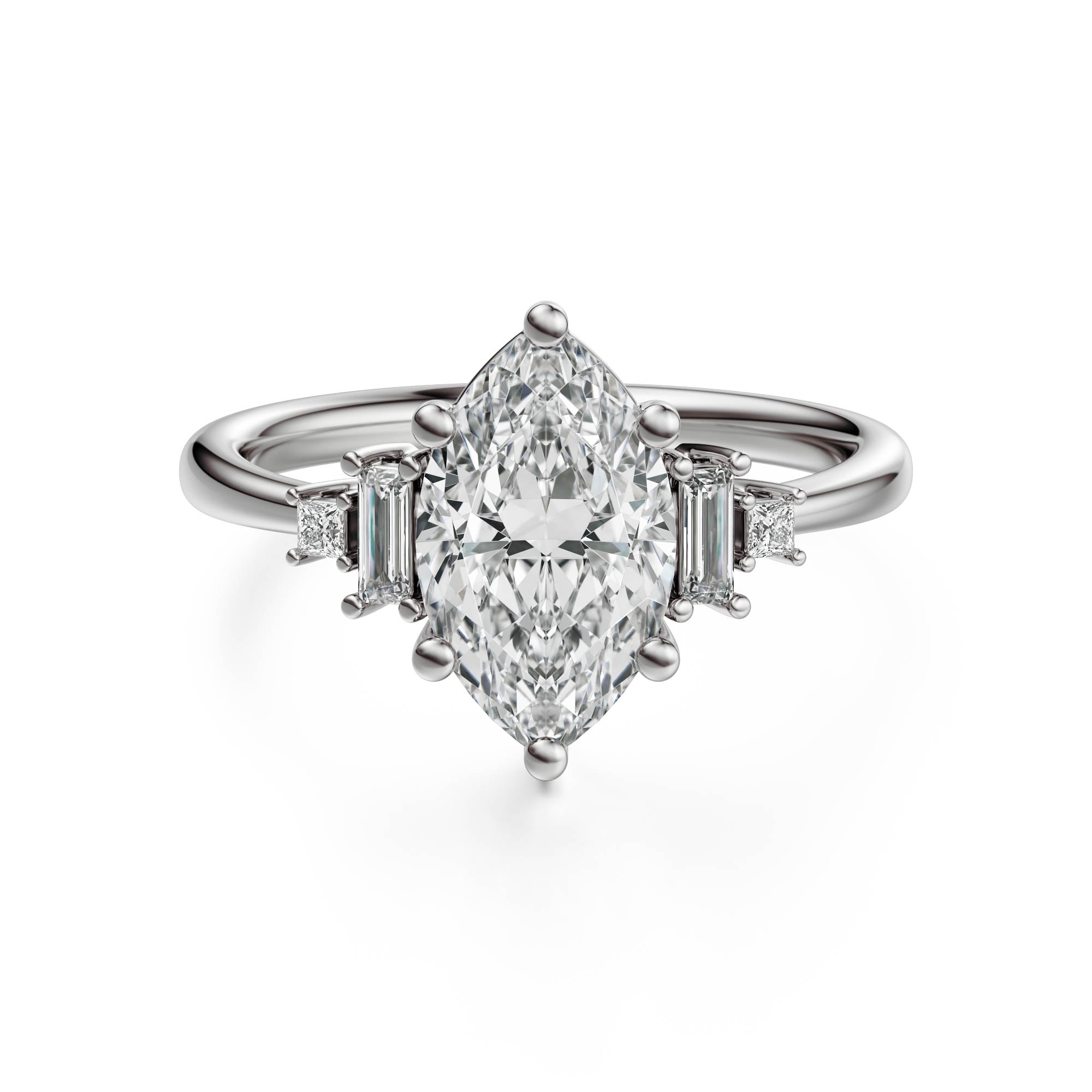 The Mira Ring | Marquise | Setting Only - Lavender Creek Gems