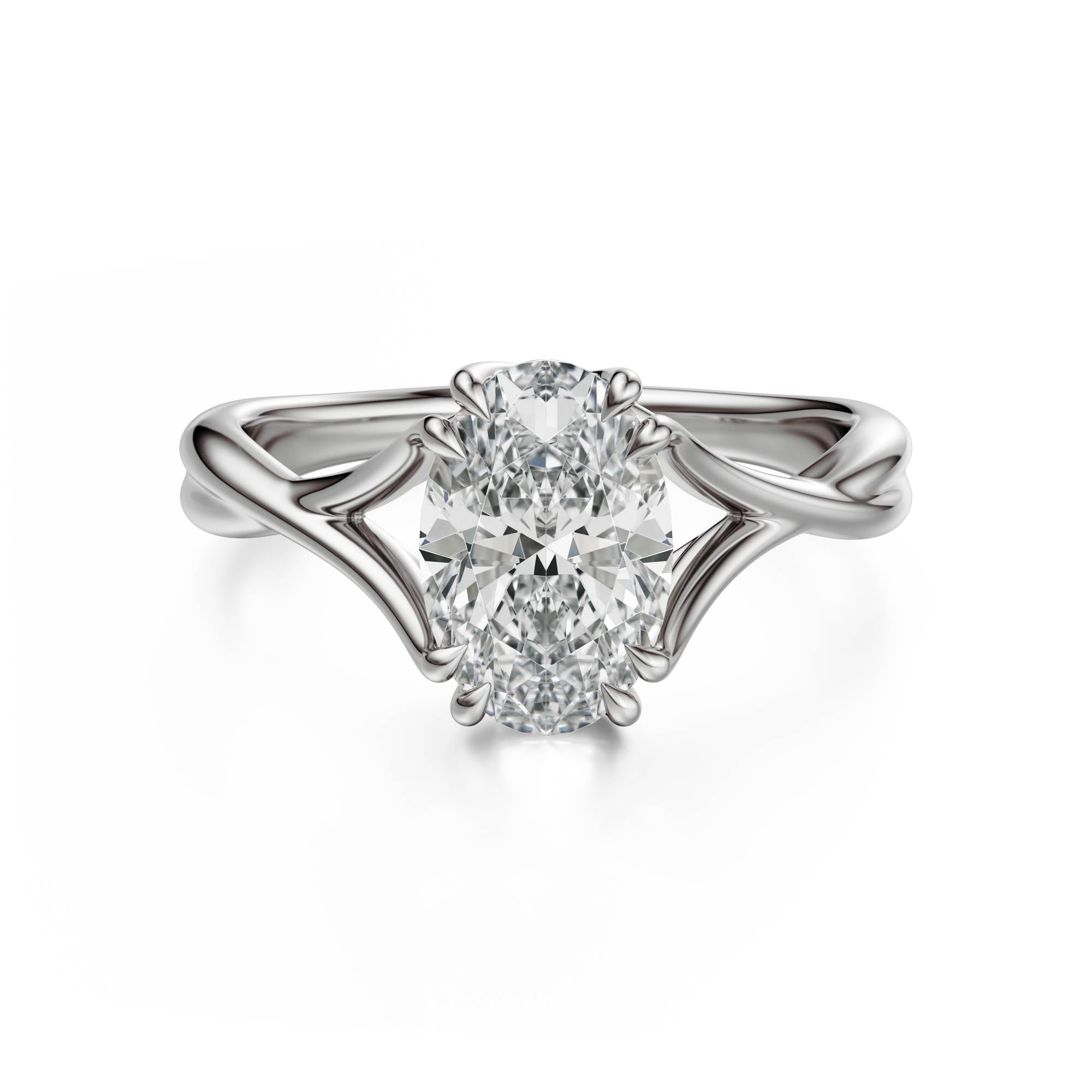 The Entwine Ring | Oval | Setting Only - Lavender Creek Gems