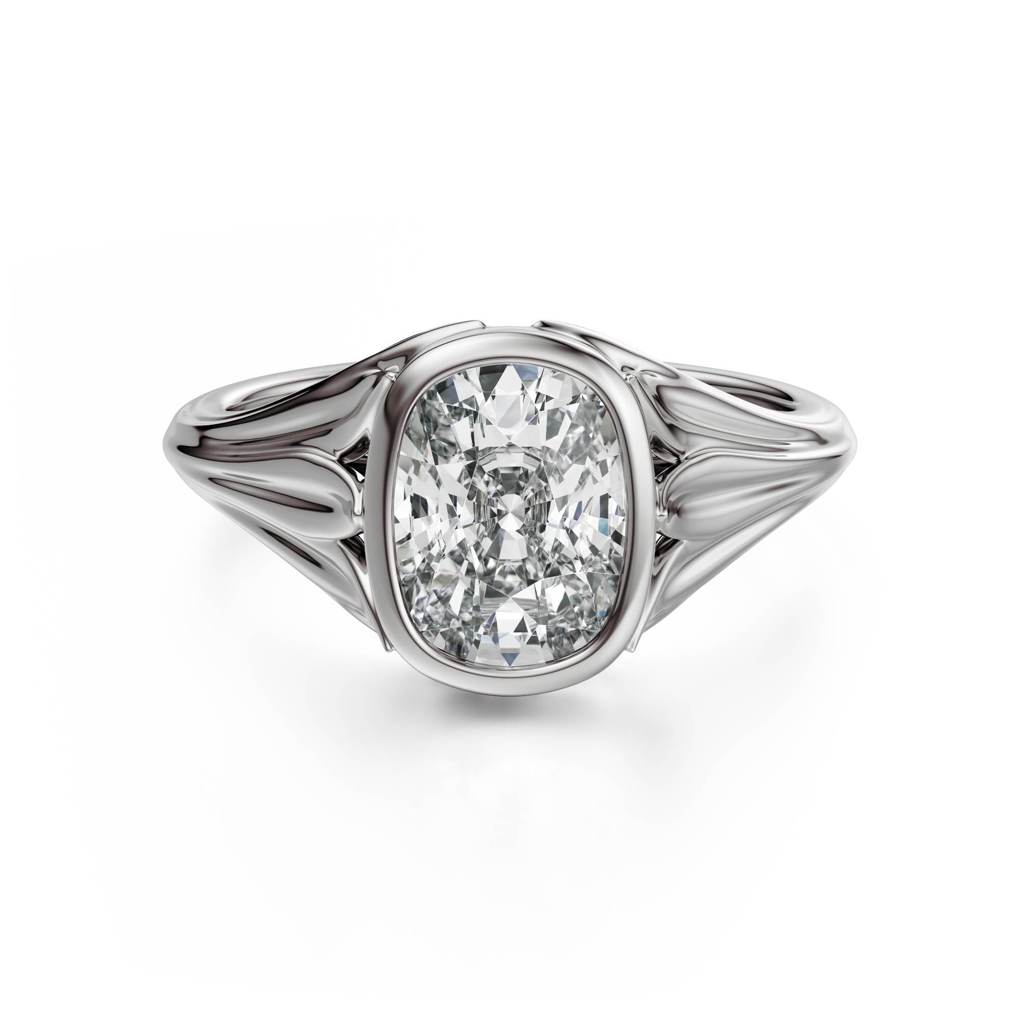 The Nightbloom Ring | Elongated Cushion - Lavender Creek Gems