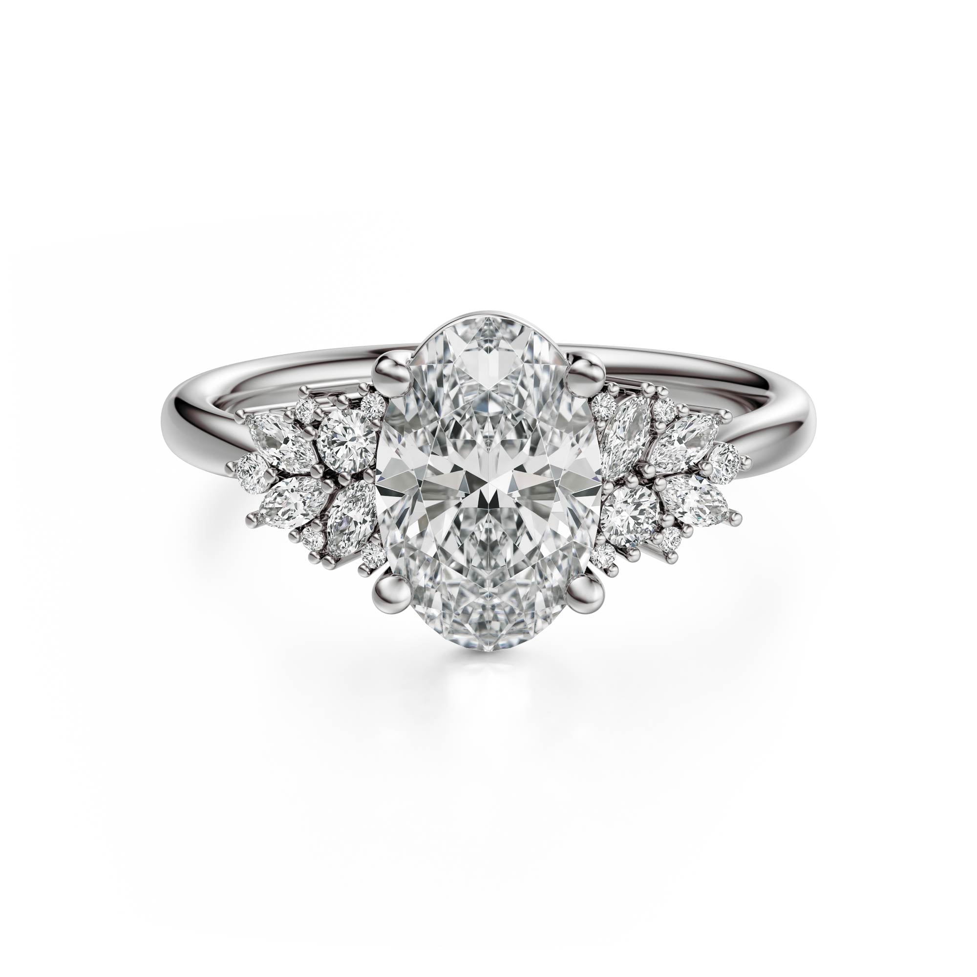 The Rosalie Ring | Oval | Setting Only - Lavender Creek Gems