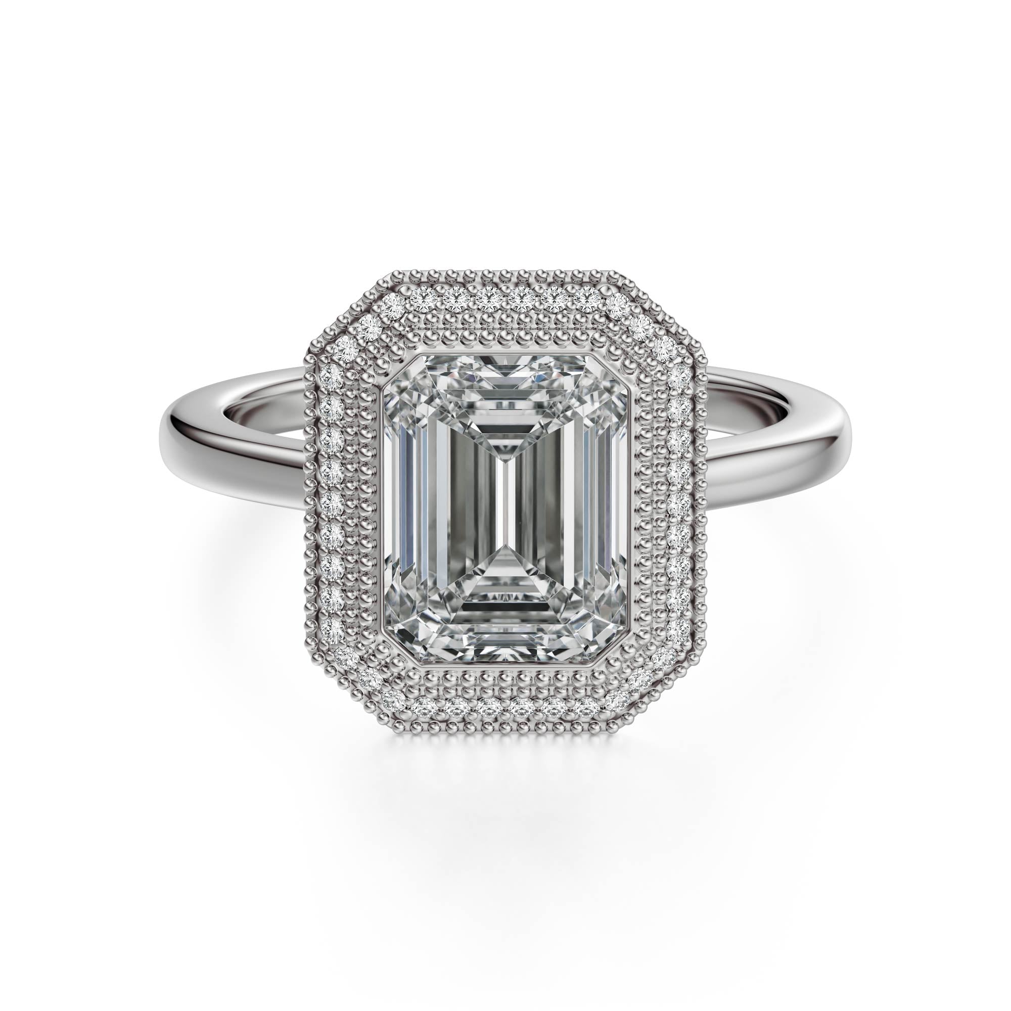 The Satine Ring | Emerald Cut