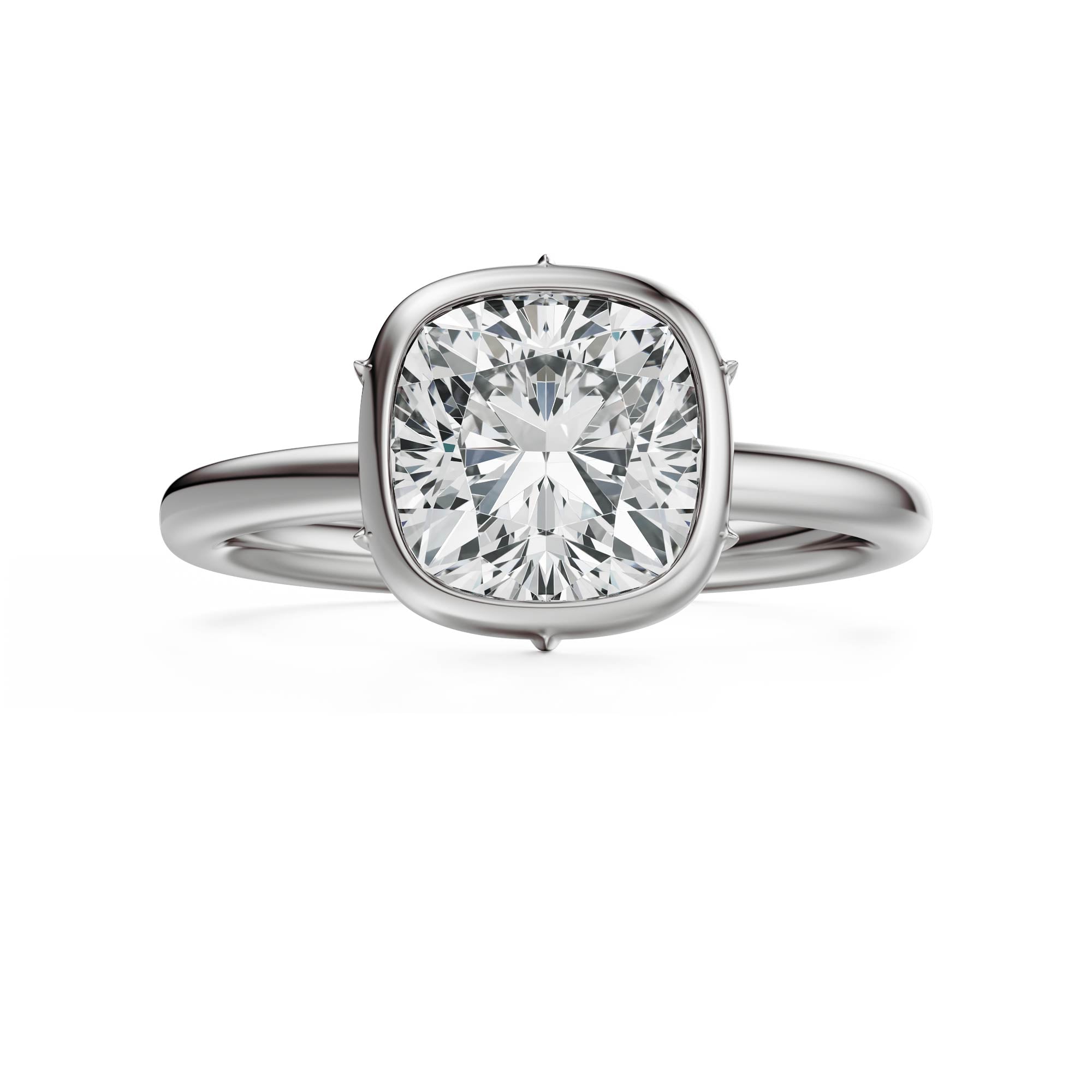 The Bezel Secret Garden Ring | Cushion | Setting Only