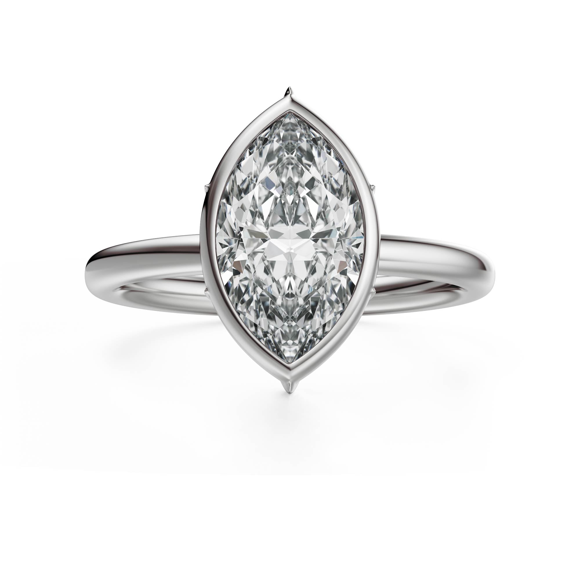 The Bezel Secret Garden Ring | Marquise | Setting Only