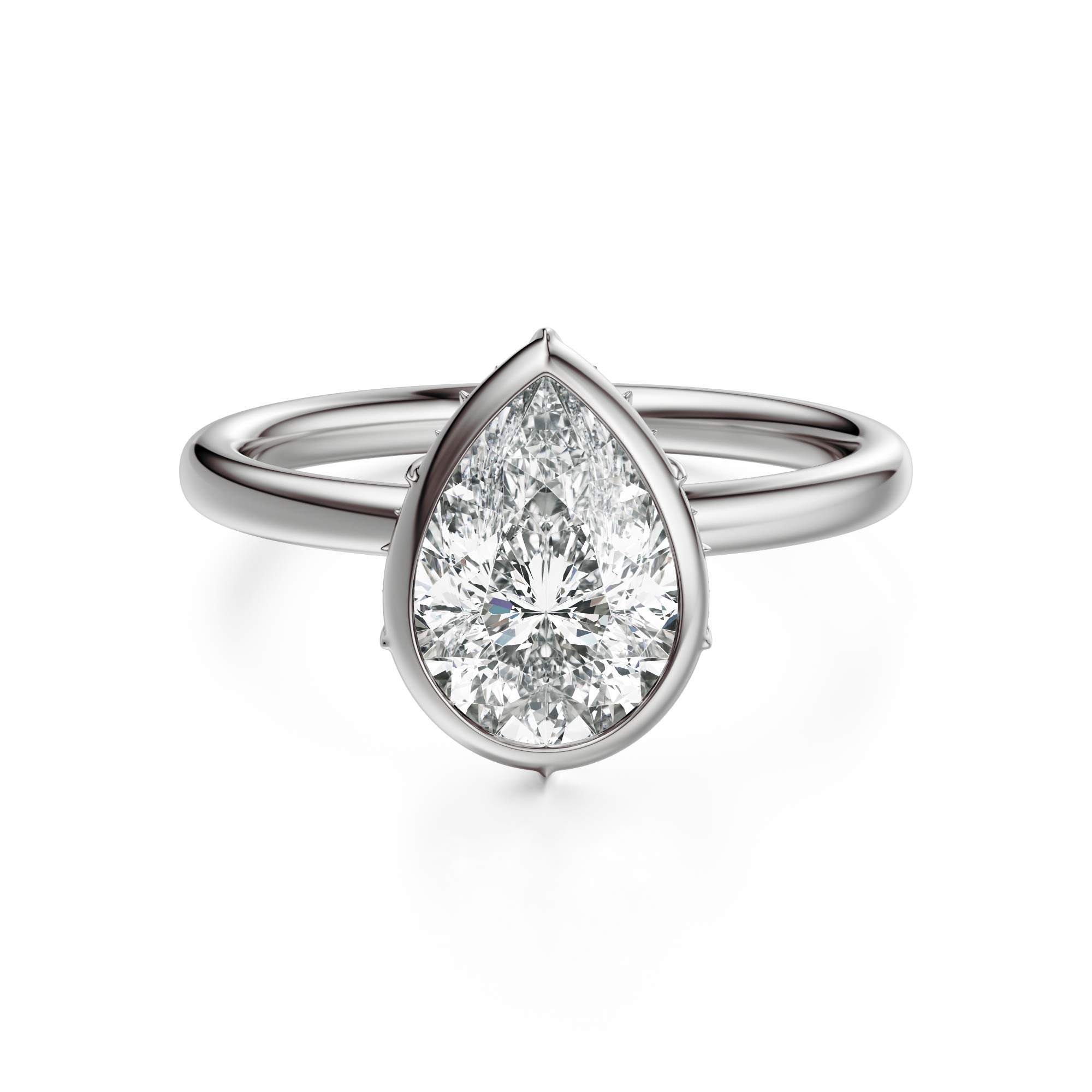 The Bezel Secret Garden Ring | Pear | Setting Only