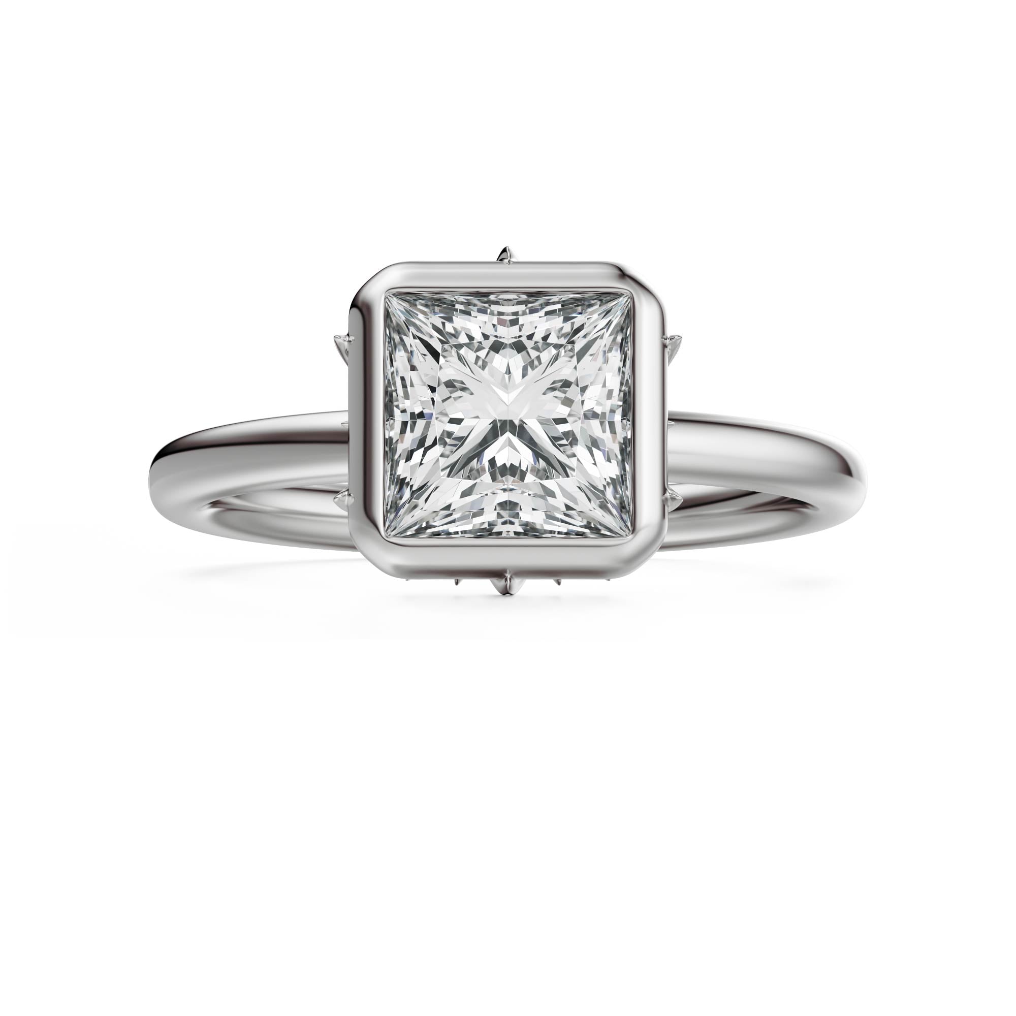 The Bezel Secret Garden Ring | Princess | Setting Only