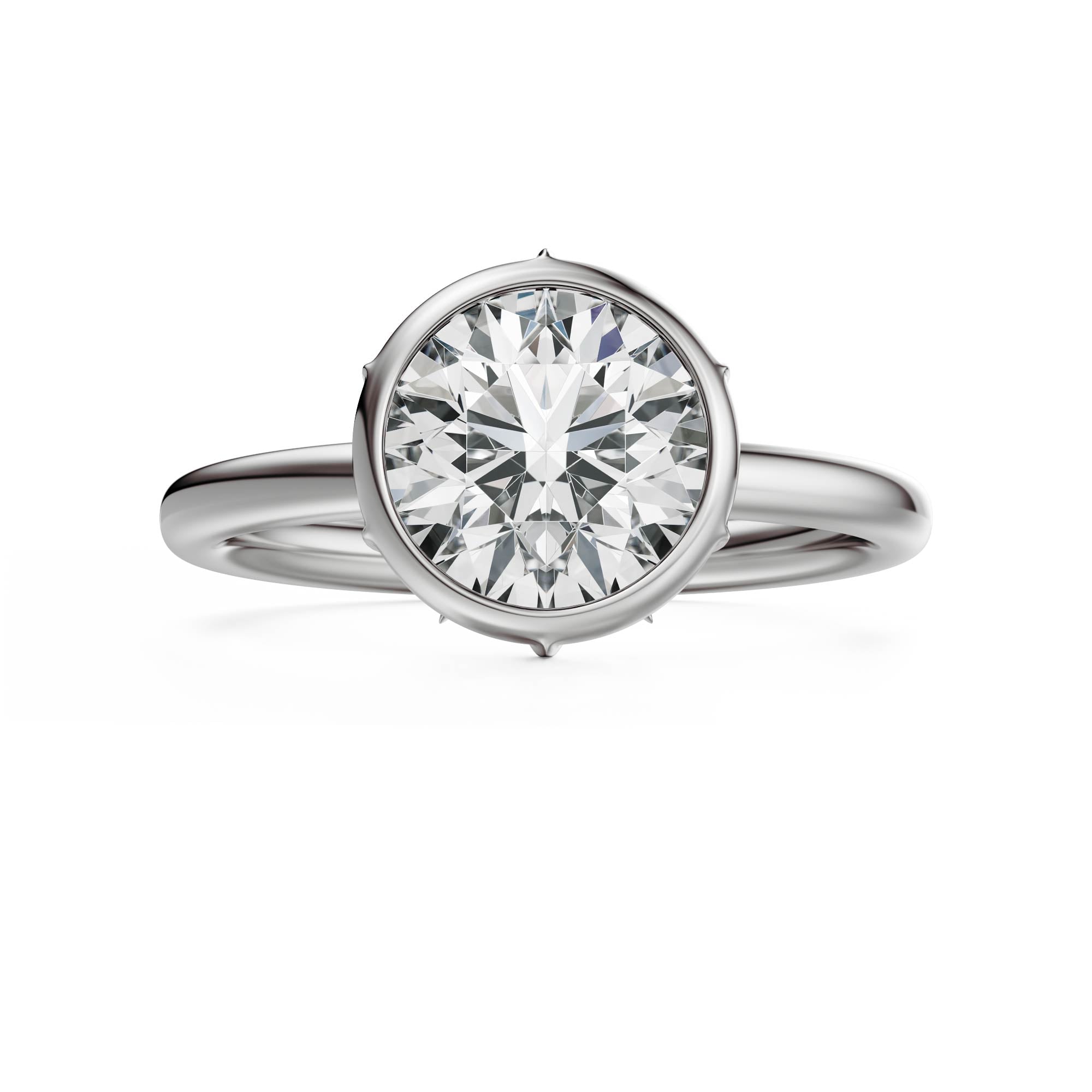 The Bezel Secret Garden Ring | Round | Setting Only