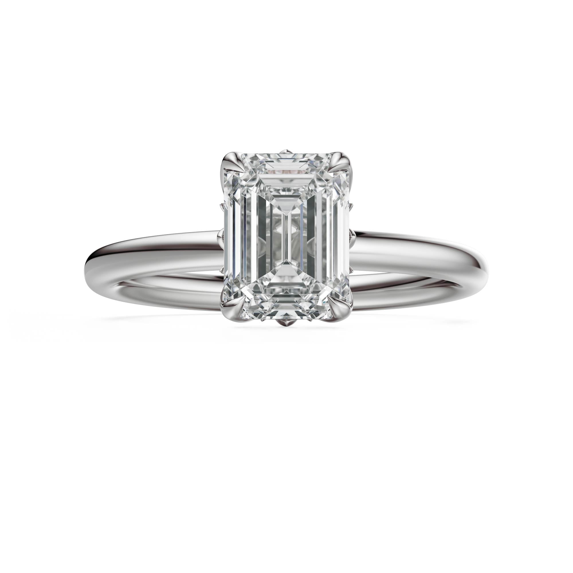 The Secret Garden Ring | Emerald Cut | Setting Only