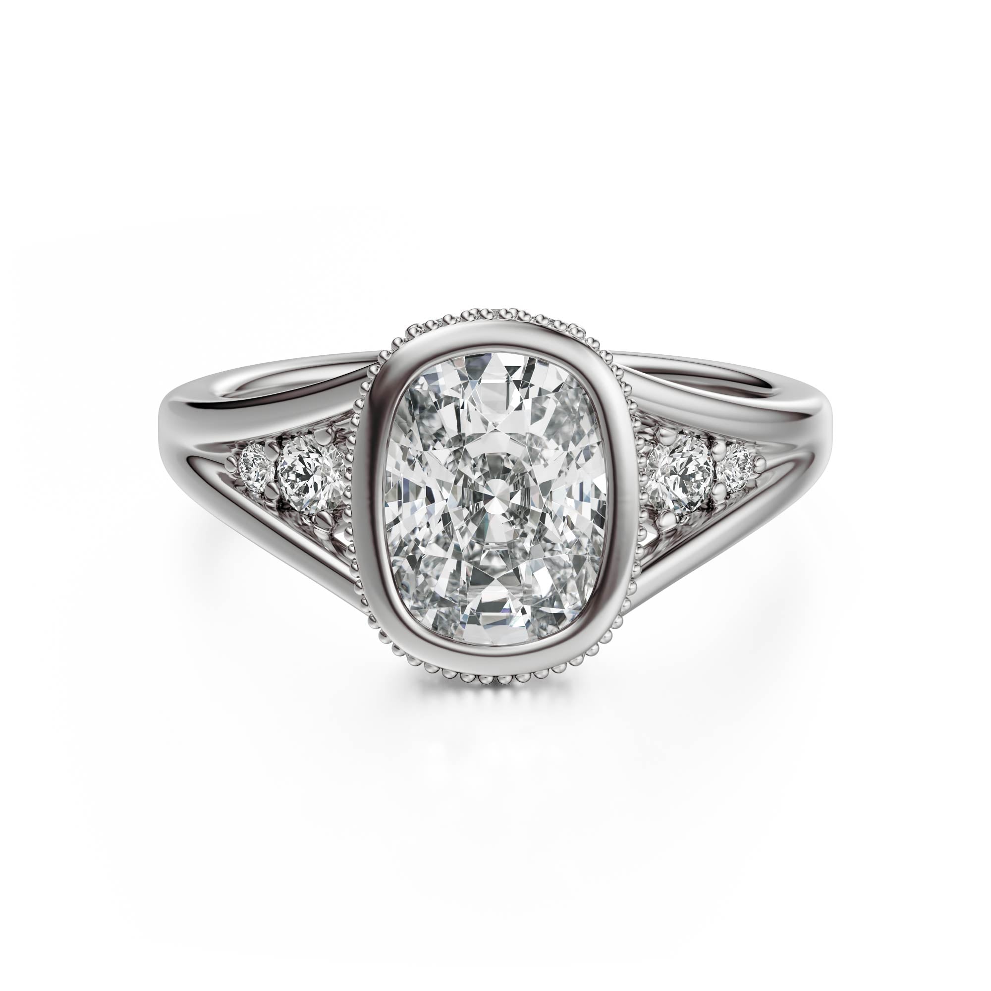 The Sitara Ring | Elongated Cushion - Lavender Creek Gems