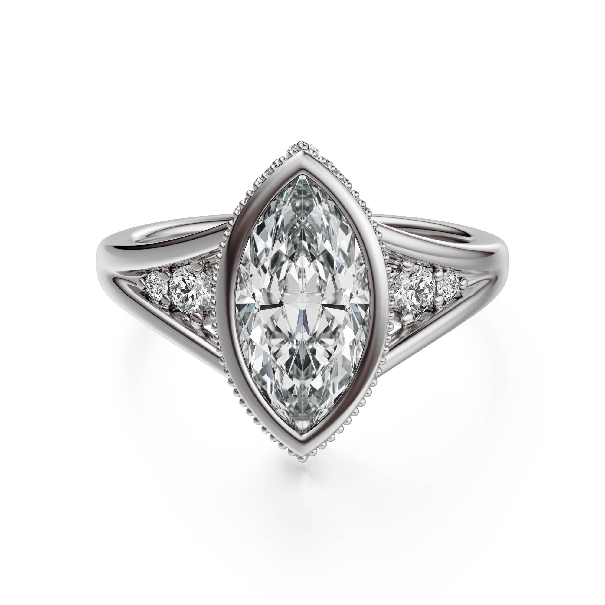 The Sitara Ring | Marquise | Setting Only - Lavender Creek Gems