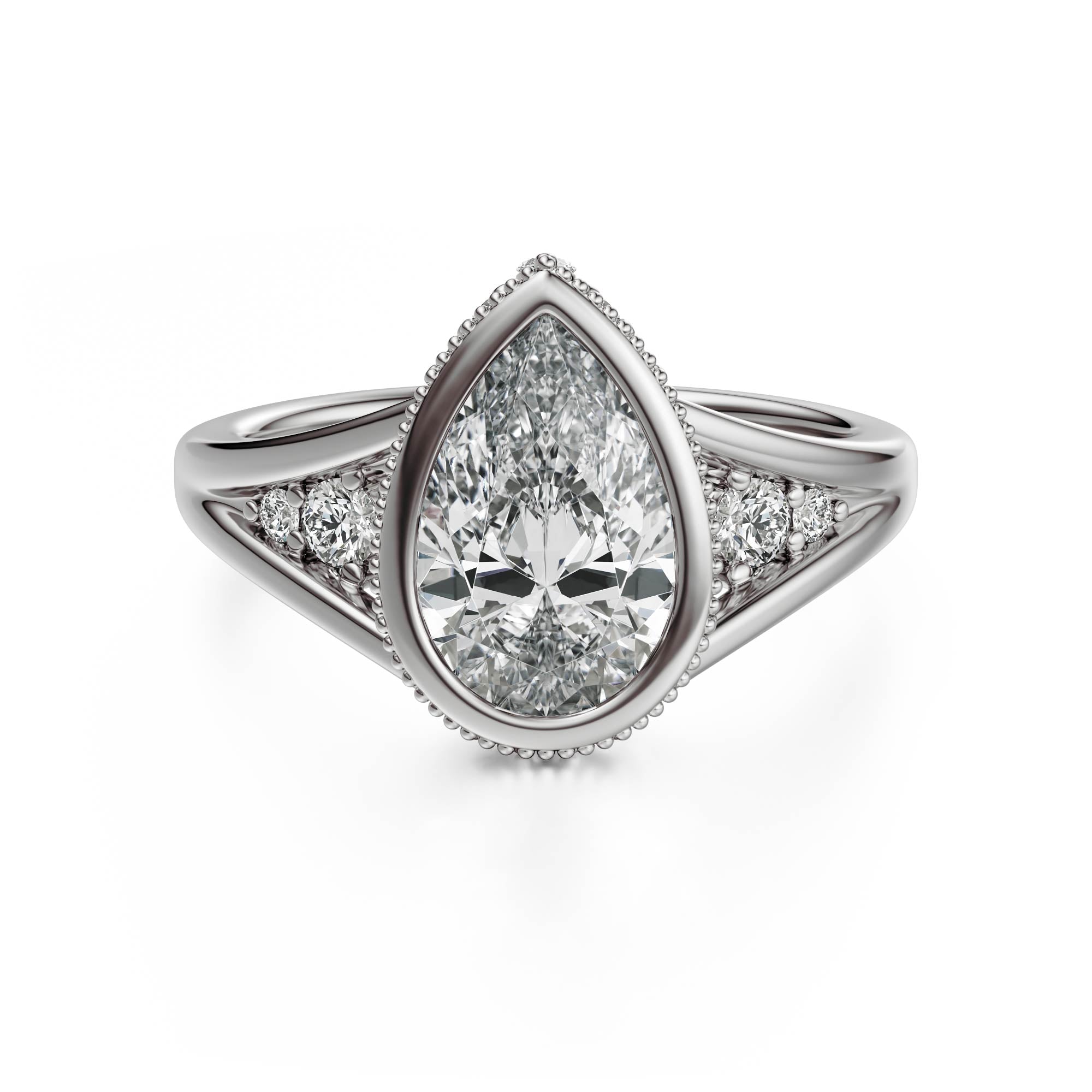 The Sitara Ring | Pear - Lavender Creek Gems