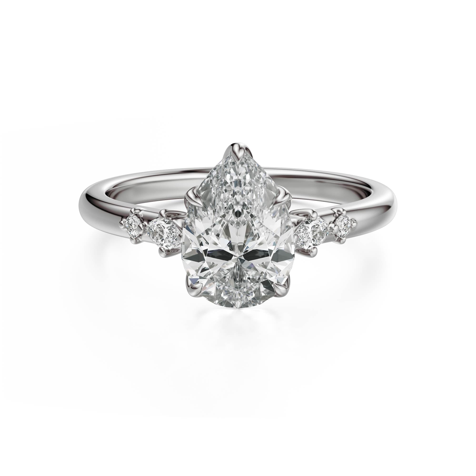 The Skye Ring | Pear | Setting Only - Lavender Creek Gems