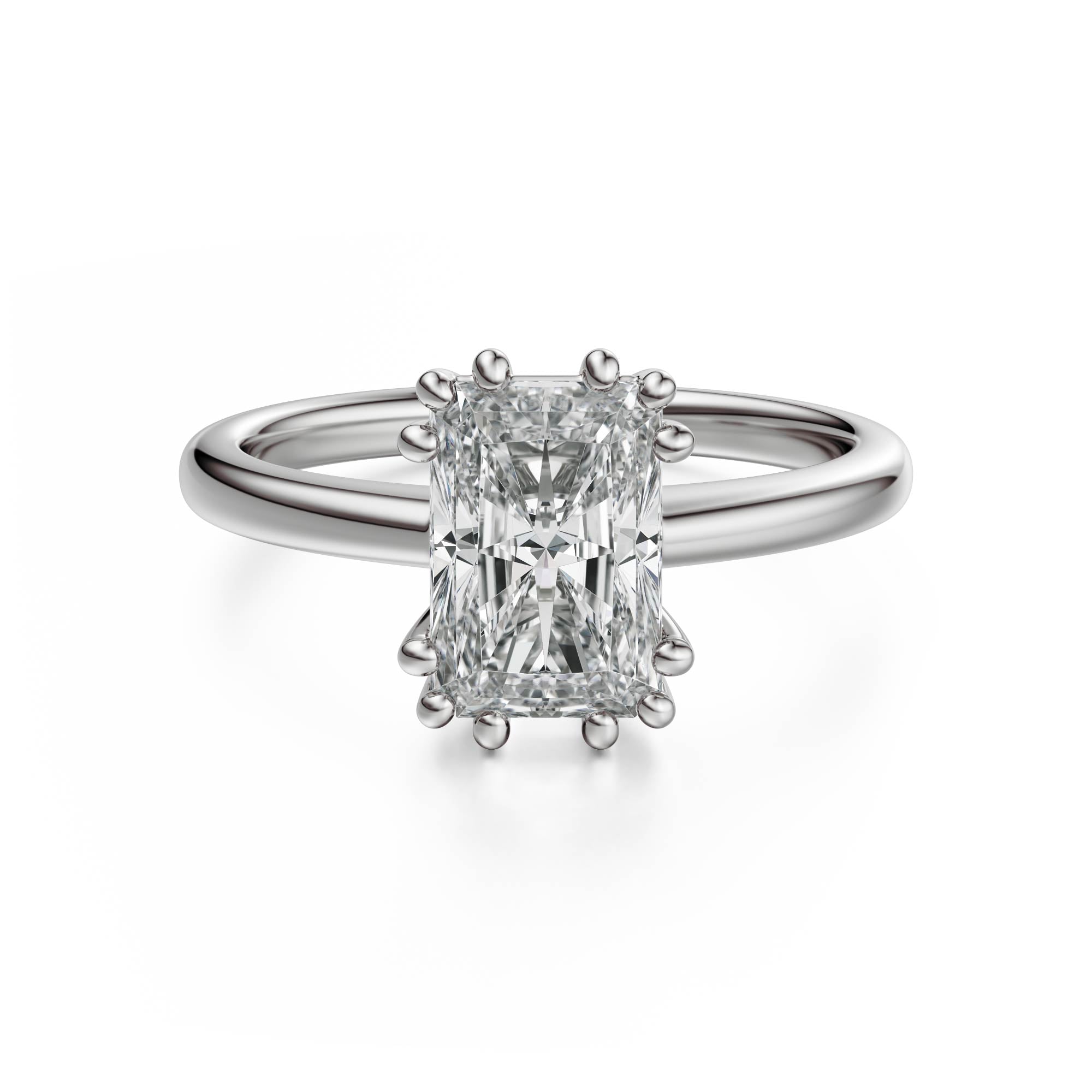 The Thalassa Ring | Radiant | Setting Only - Lavender Creek Gems