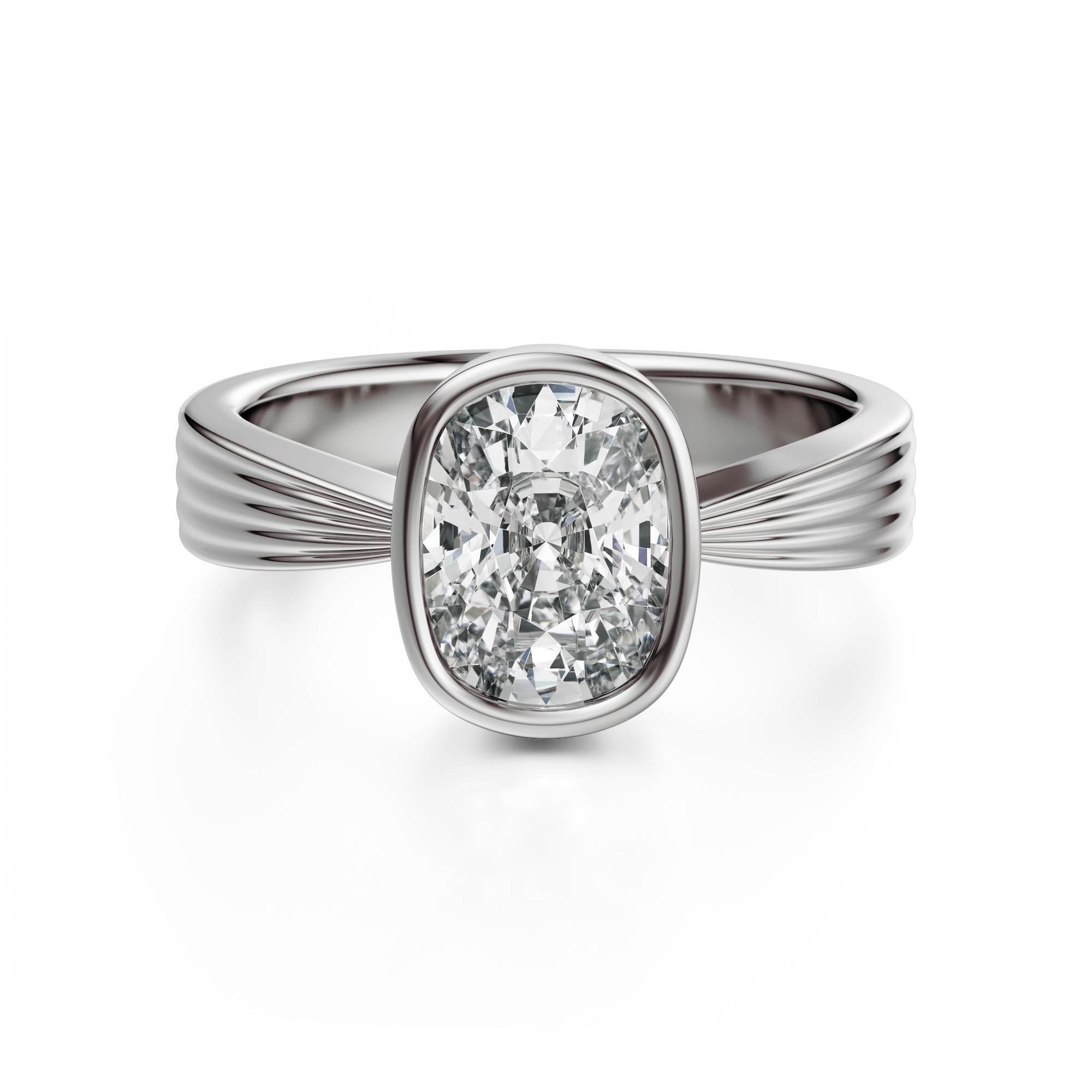 The Veil Ring | Elongated Cushion - Lavender Creek Gems