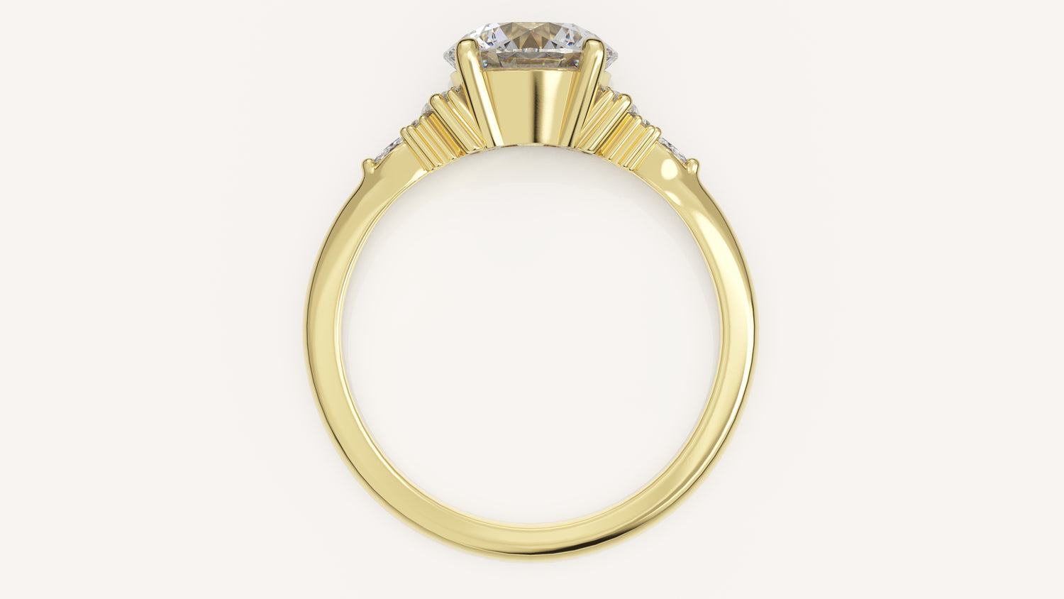 The Low Maeve Ring | Round | Setting Only - Lavender Creek Gems