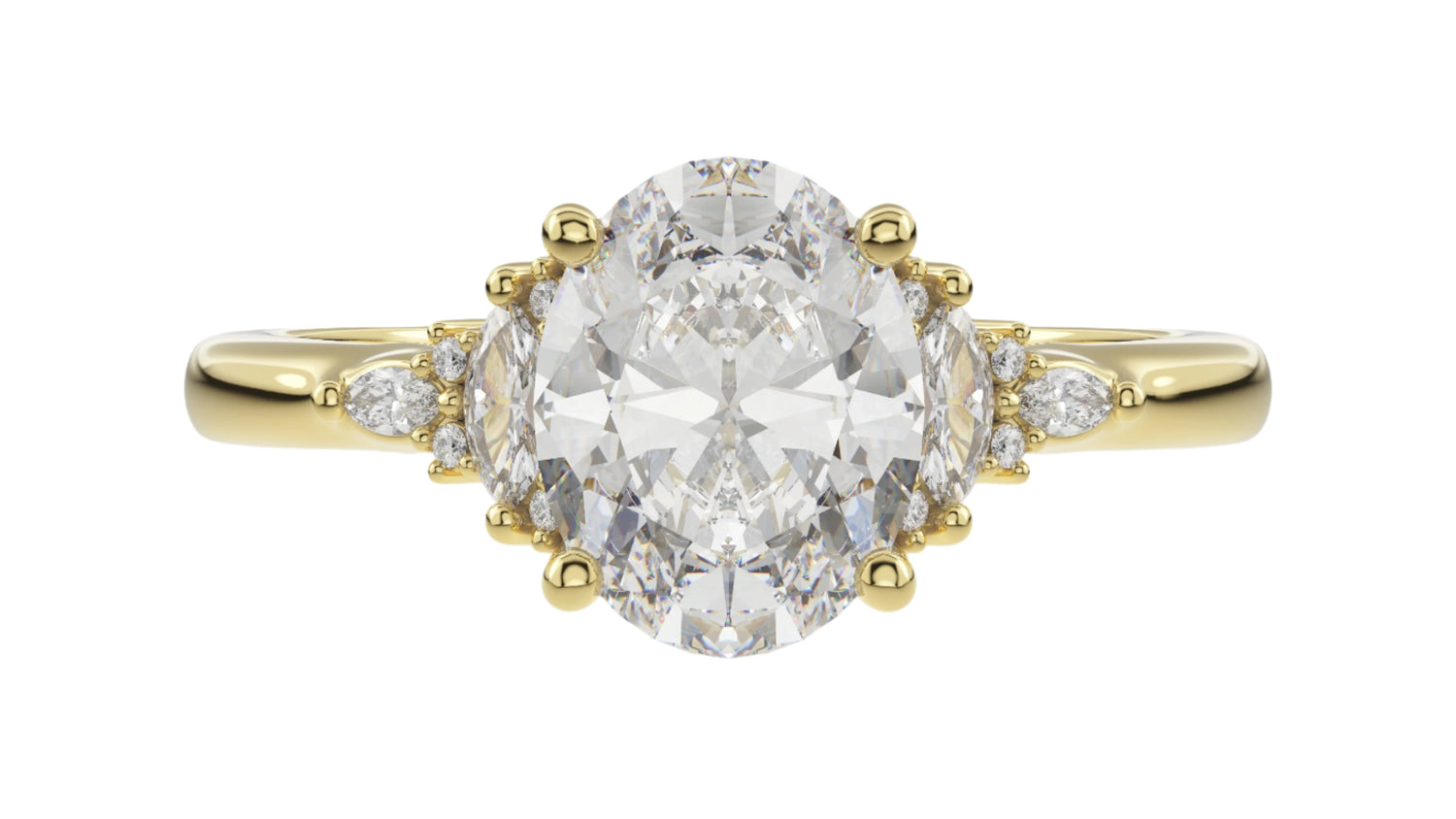 The Low Maeve Ring | Oval | Setting Only - Lavender Creek Gems