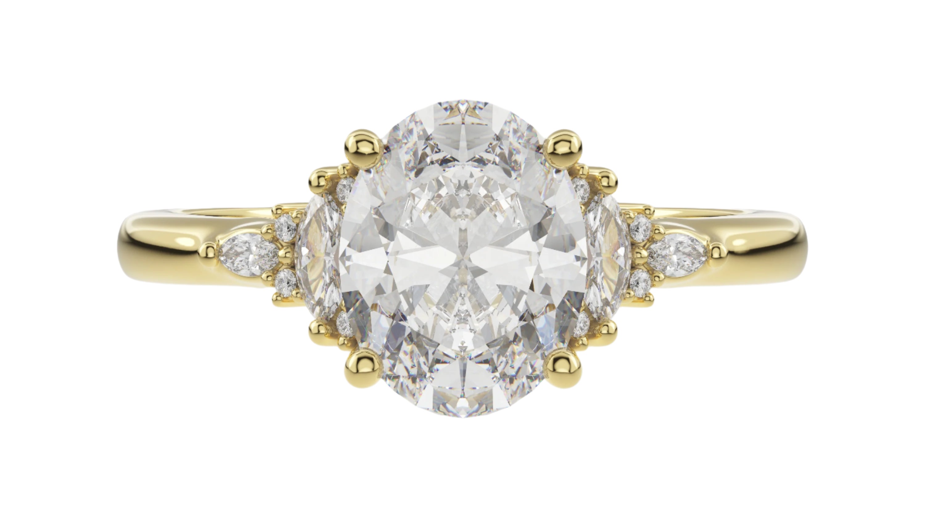 The Low Maeve Ring | Oval | Setting Only - Lavender Creek Gems