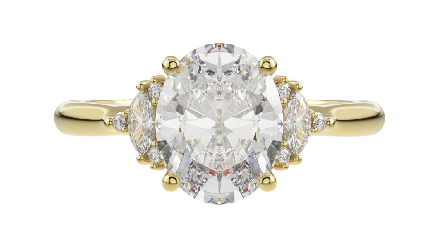 The Maren Ring | Oval | Setting Only - Lavender Creek Gems