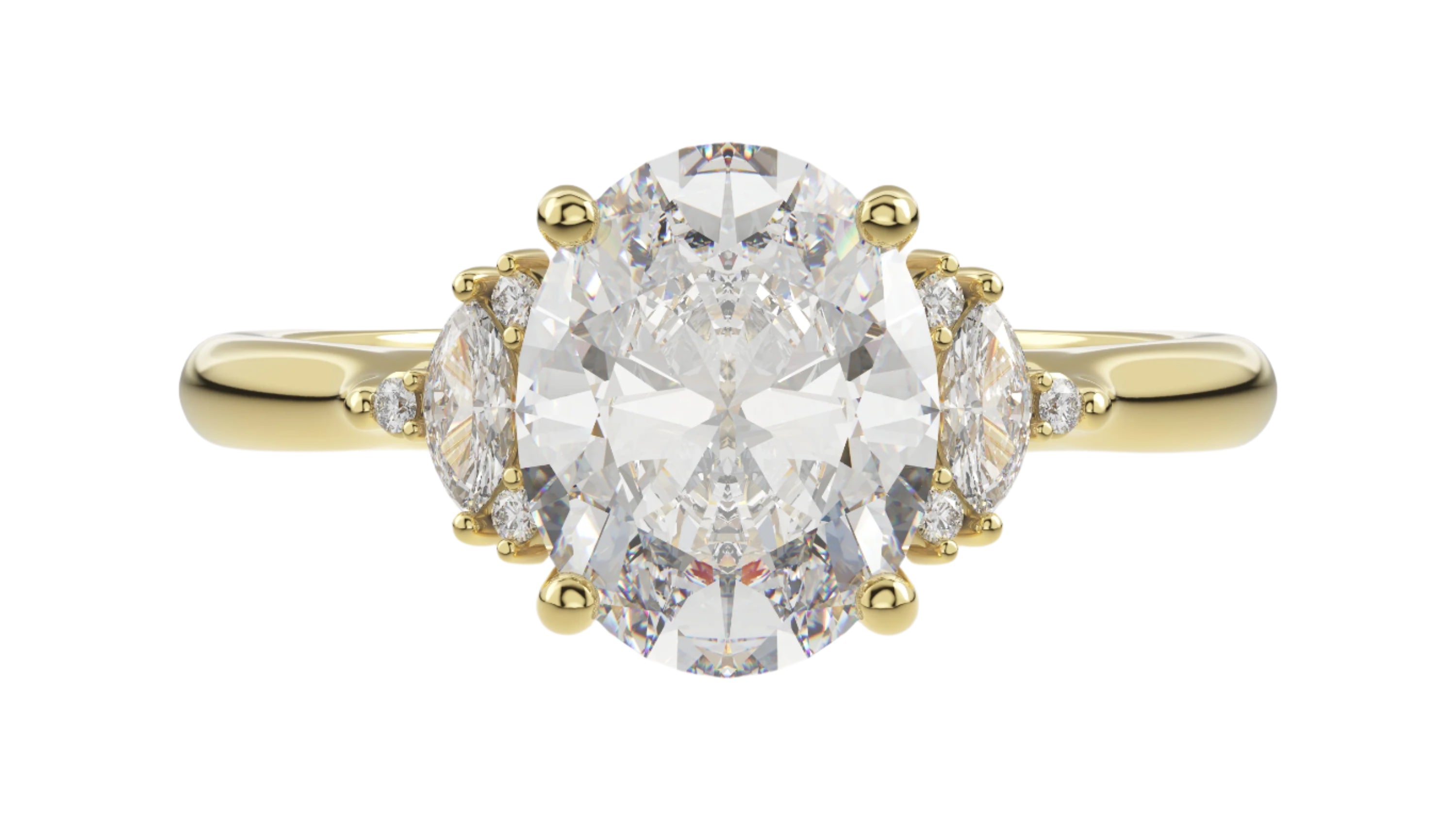 The Maren Ring | Oval | Setting Only - Lavender Creek Gems