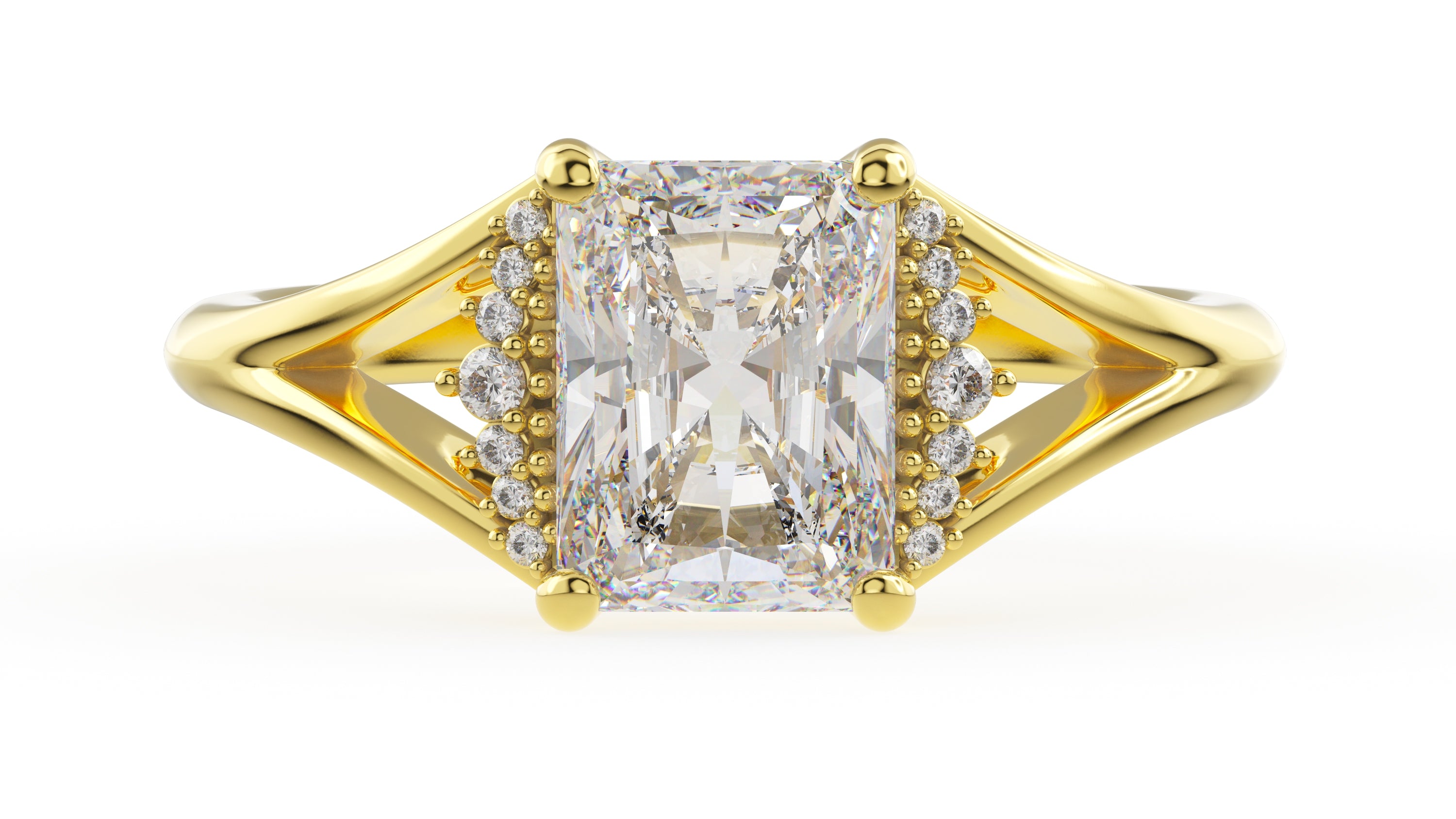 The Serendipity Ring | Radiant | Setting Only - Lavender Creek Gems