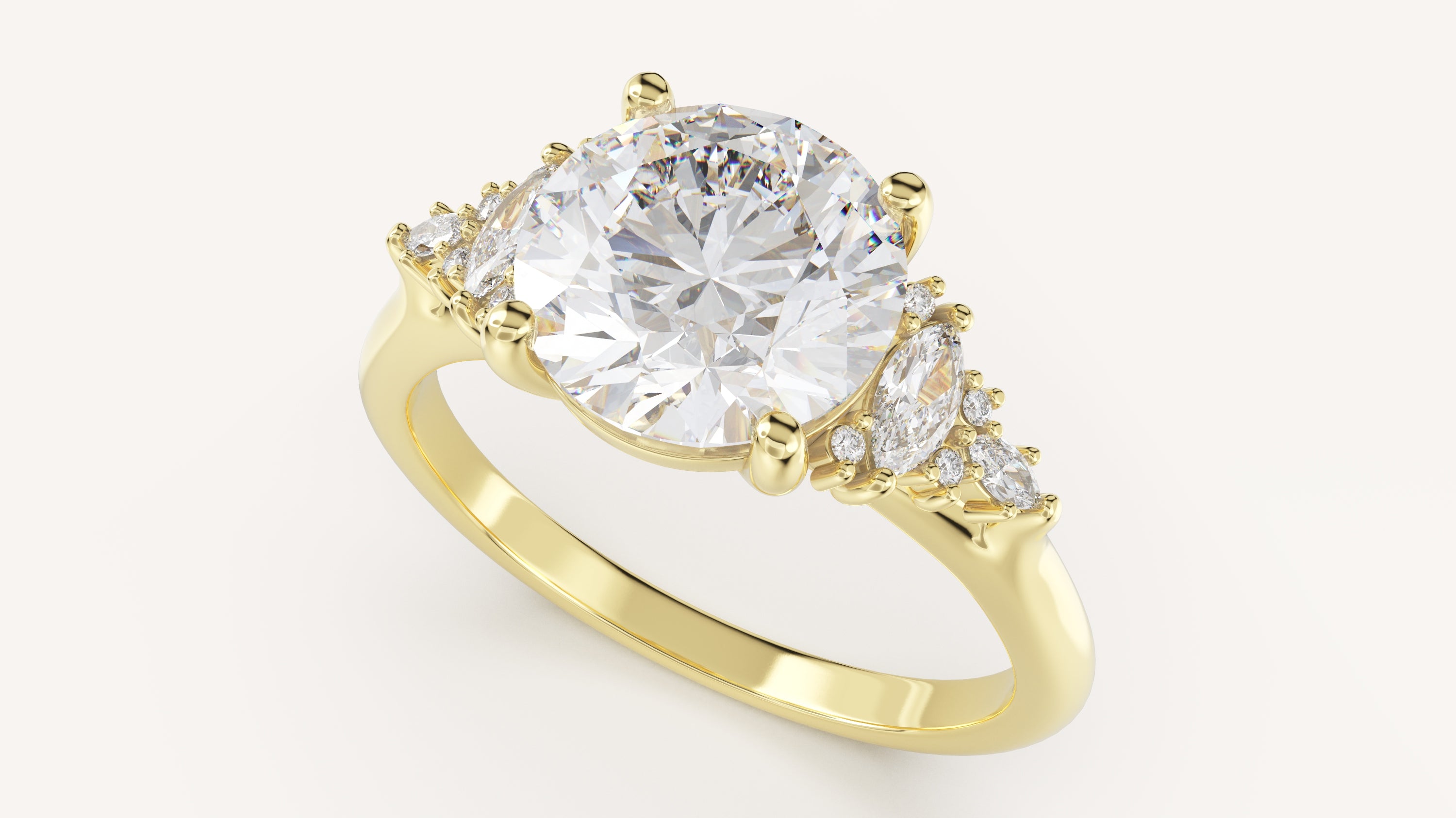 The Maeve Ring | Round | Setting Only - Lavender Creek Gems
