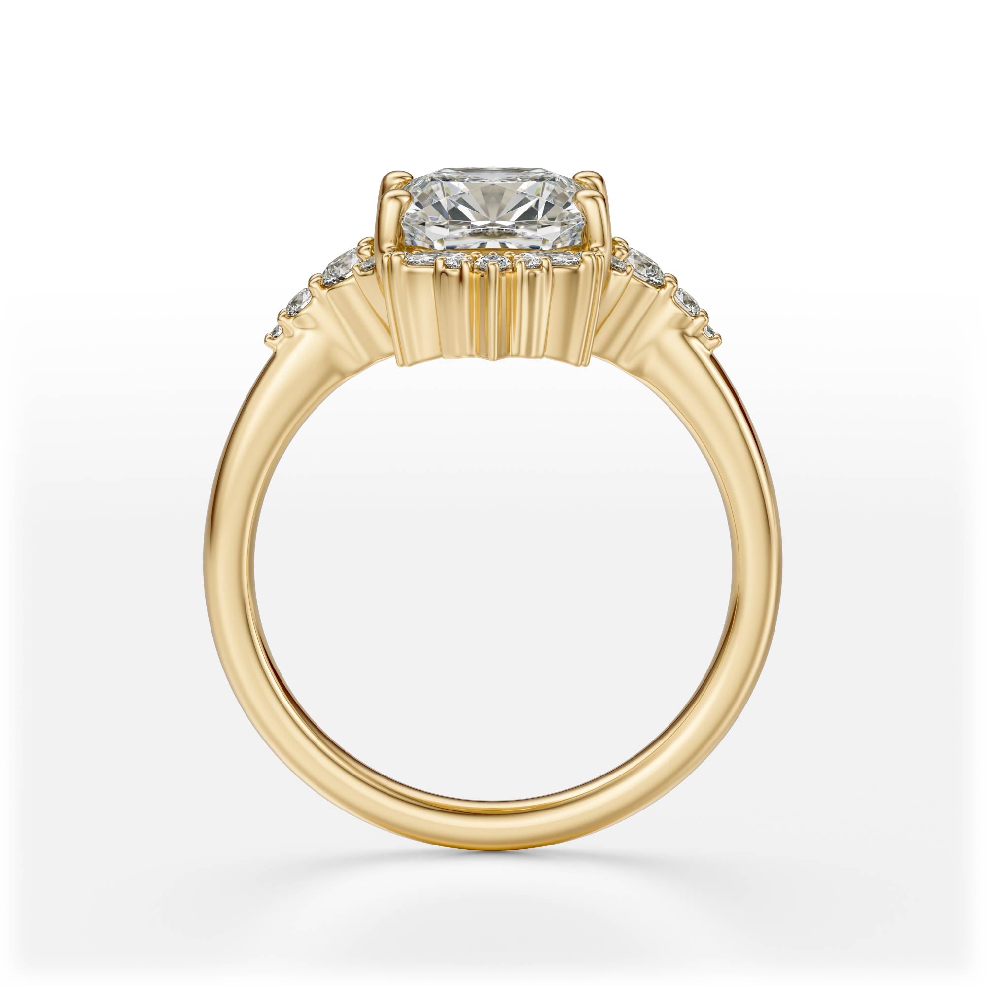 The Comtesse Ring | Cushion | Setting Only - Lavender Creek Gems
