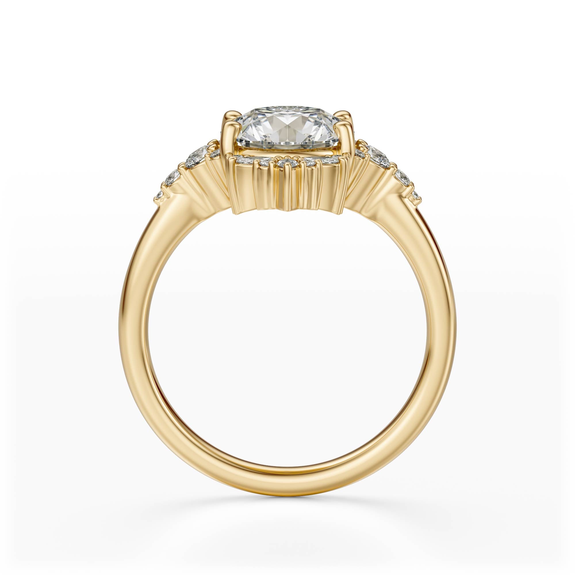 The Comtesse Ring | Round | Setting Only - Lavender Creek Gems