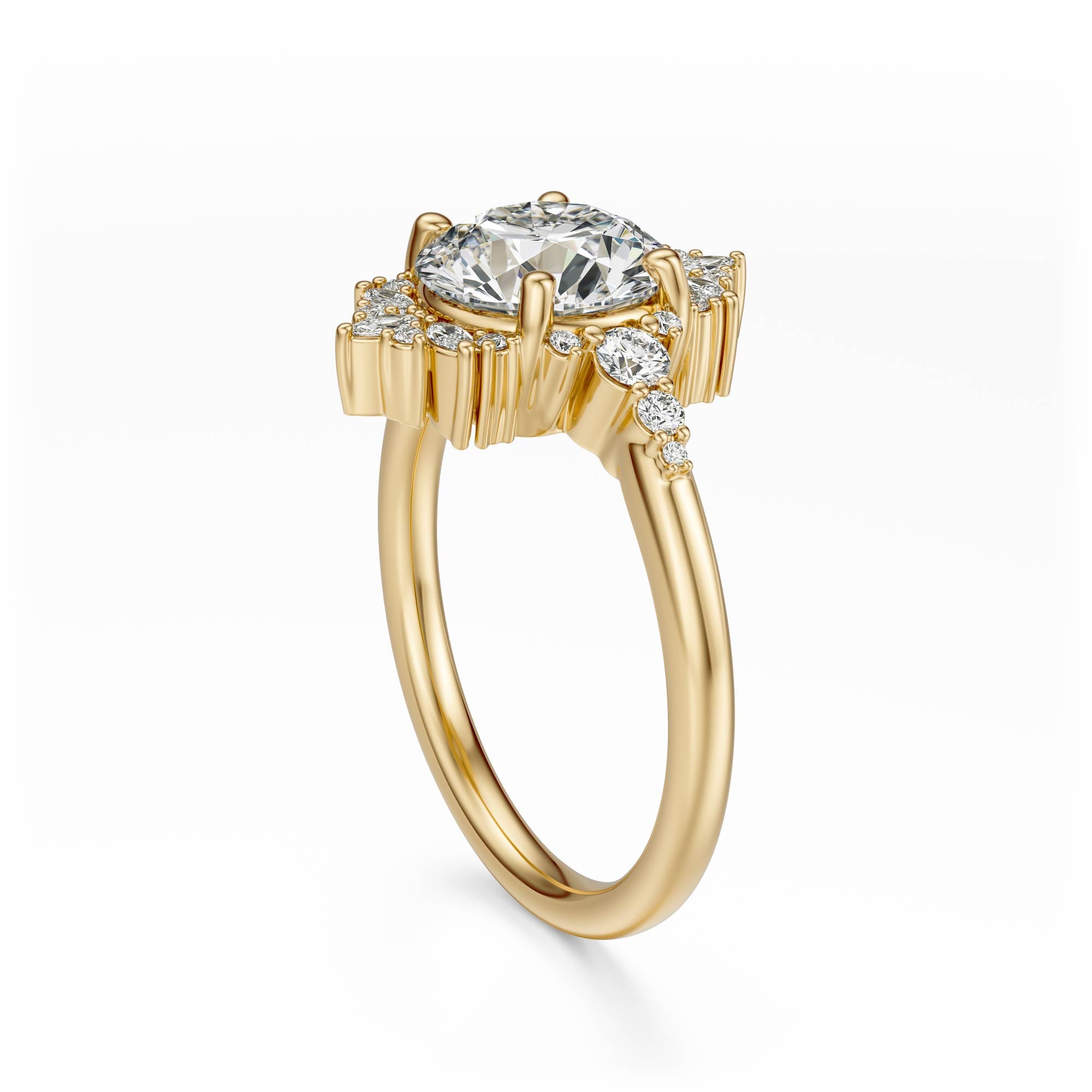 The Comtesse Ring | Round | Setting Only - Lavender Creek Gems