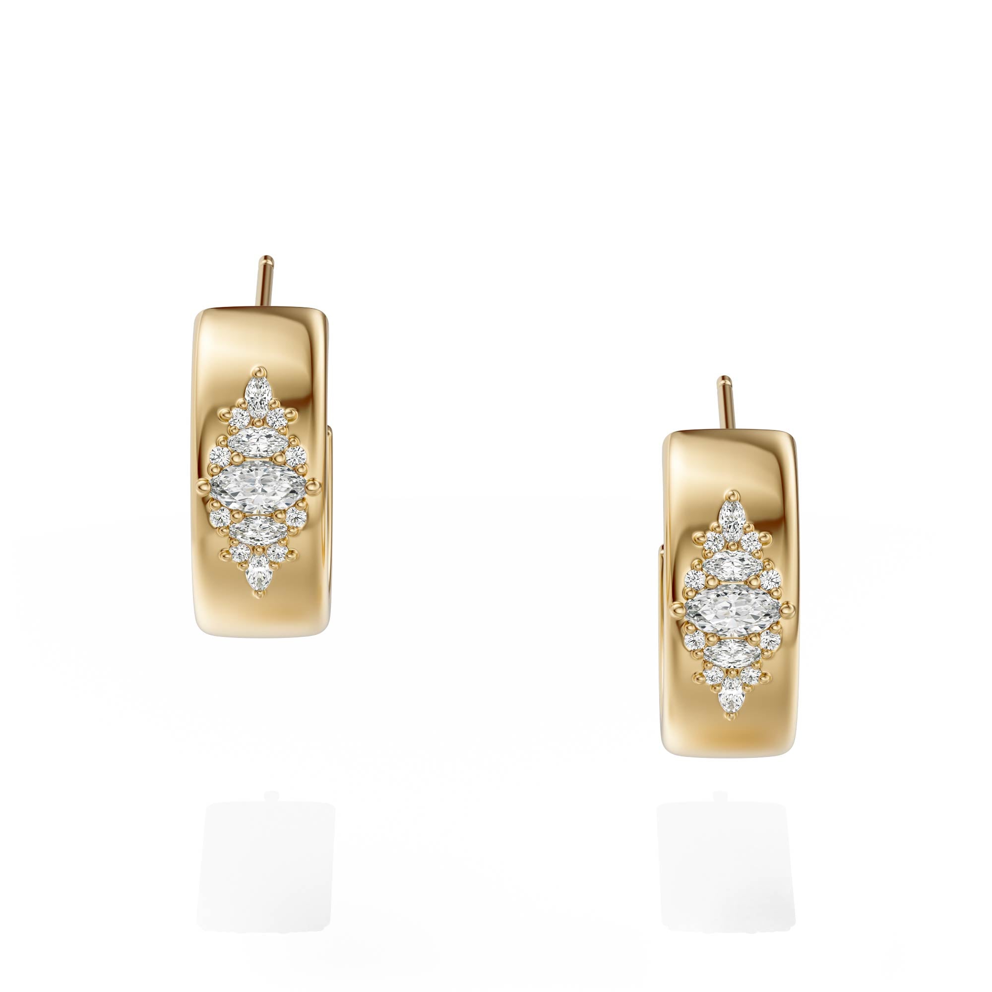 The Huggie Hoop Maeve Earrings - Lavender Creek Gems